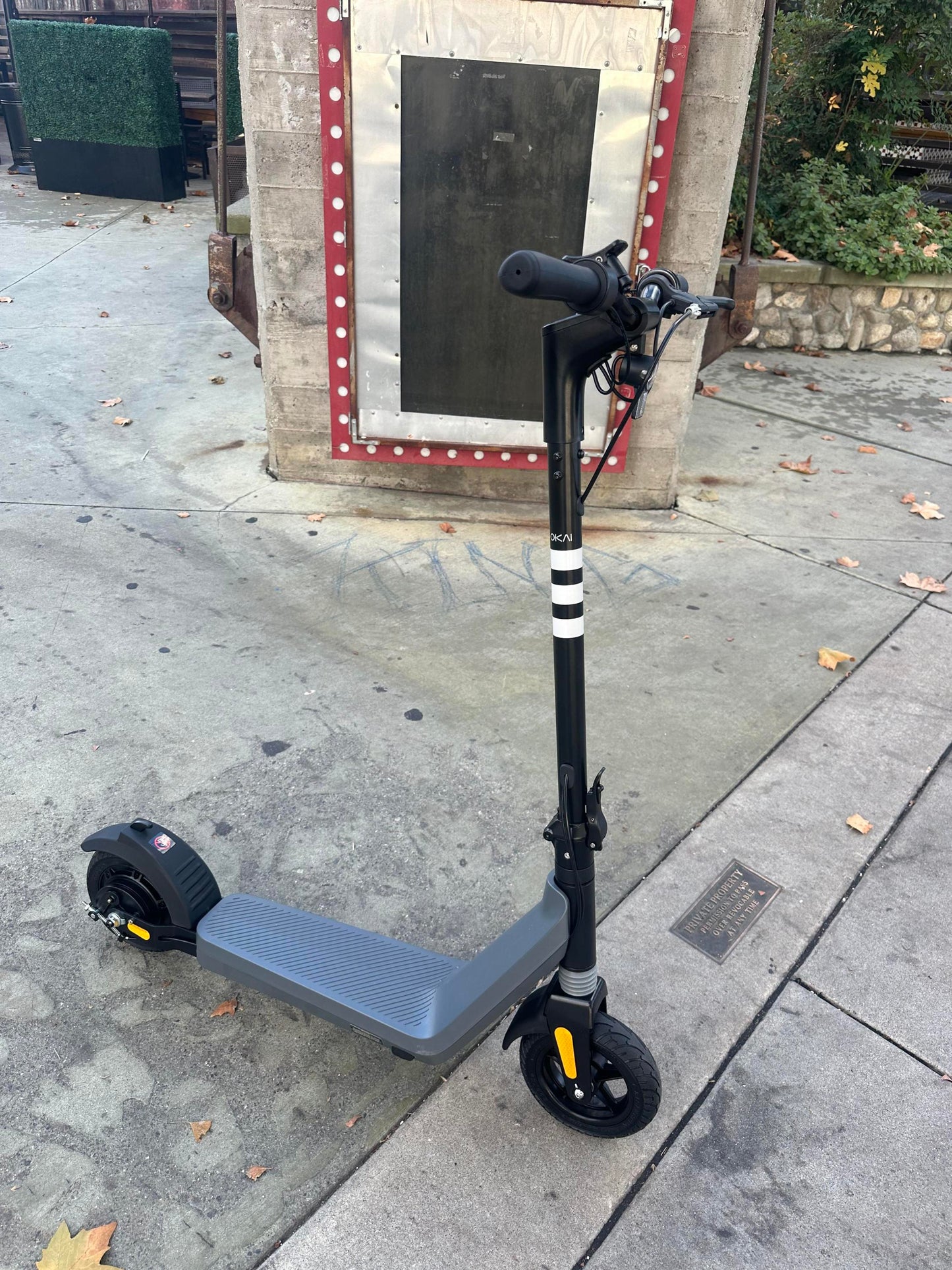 Lightweight & Foldable Electric Scooter W/10.8-Miles Max-Speed Range & 15Mph Max Speed - Gray