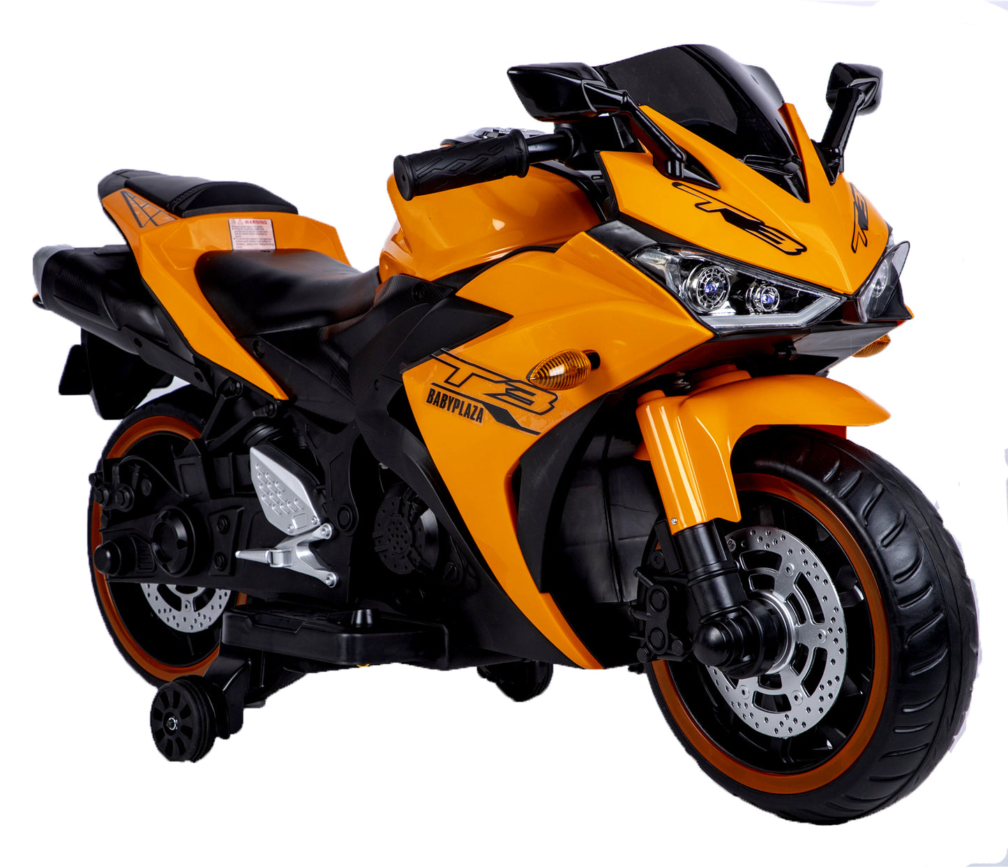 Electric motorcycle/ 12 V Kids toys motorcycle/Kids electric car/electric ride on toys for 3 4 5 6 years Boys Girls with Training Wheels/manual throttle/ drive by hand/Lighting wheels