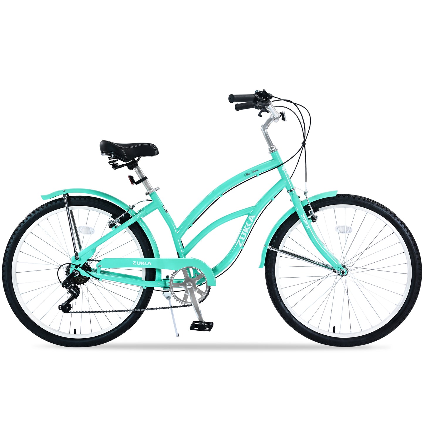 7 Speed Bicycles, Multiple Colors 26"Inch Beach Cruiser Bike