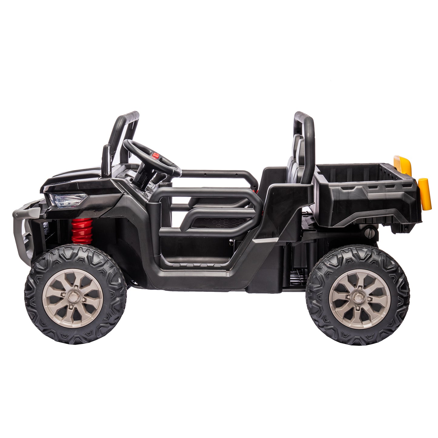 24V Ride On Truck 2 Seater Ride On UTV with 2x200W Motor Ride On Dump Truck with Dump Bed/Shovel Ride On Car with Remote Control Electric Vehicle with Non-slip tyre for Boys Girls