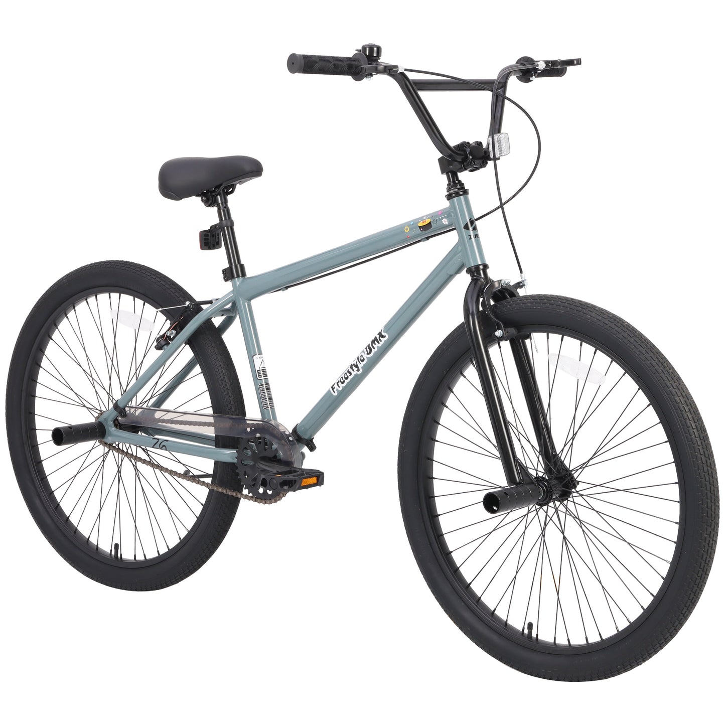 Freestyle Kids Bike Double Disc Brakes 26 Inch Single Speed Children's Bicycle for Boys Girls Age 12+ Years