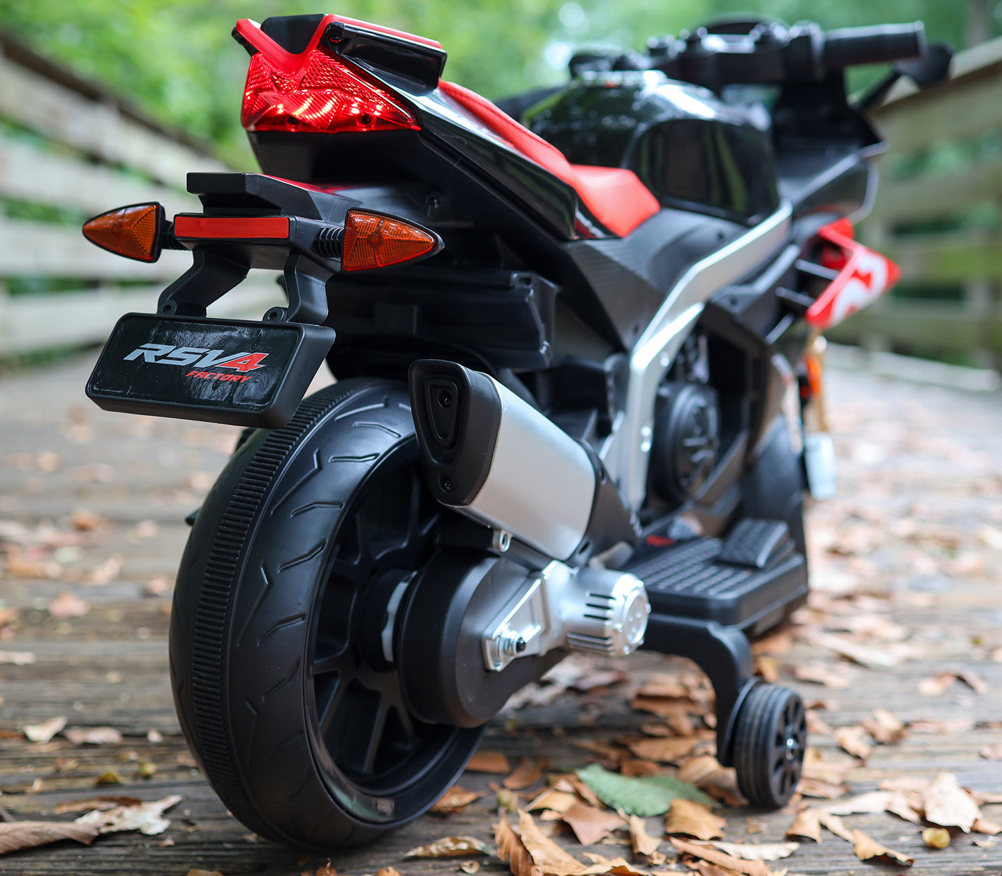 Kids Ride On Motorcycle 2MPH Top Speed,Motorbike Electric,Ride On Motorcycle for Kids with Shock Absorber/Training Wheels/Realistic Music&Sound-Black