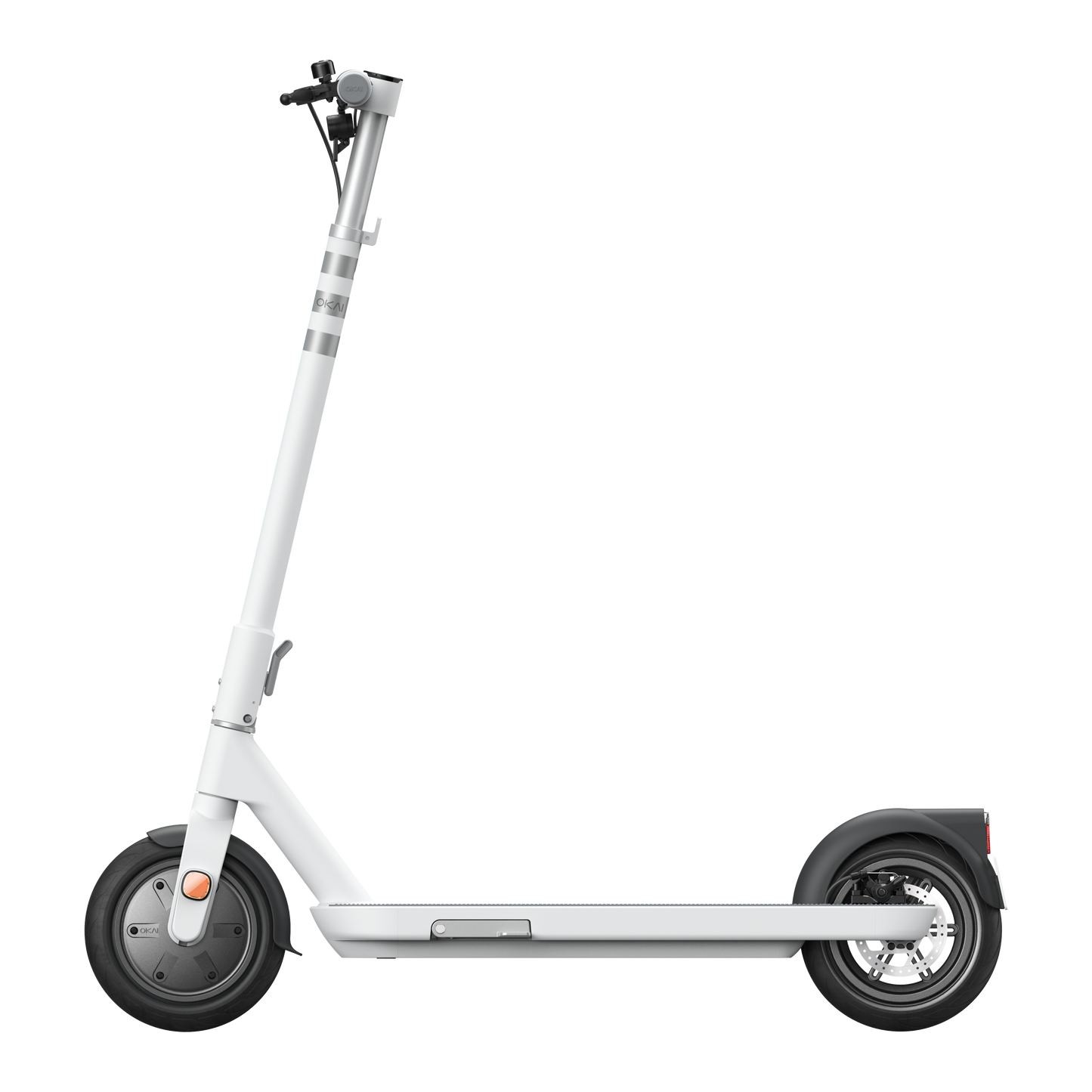 Foldable Electric Scooter w/18.6 Miles Max Operating Range & 15.5 mph Max Speed - White
