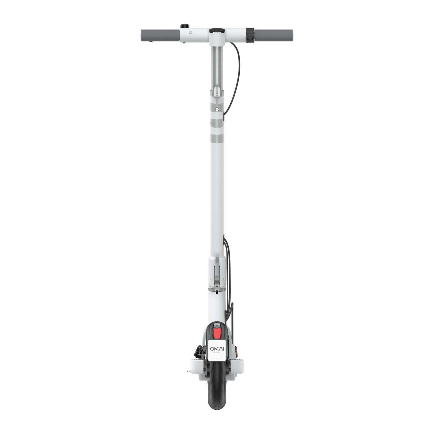 Foldable Electric Scooter w/18.6 Miles Max Operating Range & 15.5 mph Max Speed - White