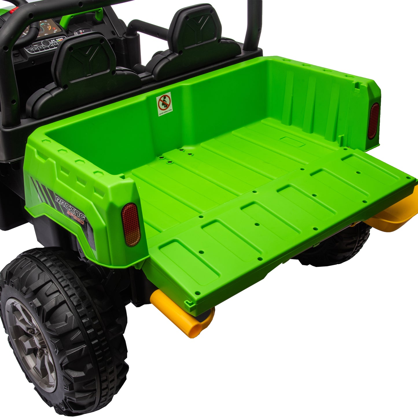 24V Ride On Truck 2 Seater Ride On UTV with 2x200W Motor Ride On Dump Truck with Dump Bed/Shovel Ride On Car with Remote Control Electric Vehicle with Non-slip tyre for Boys Girls