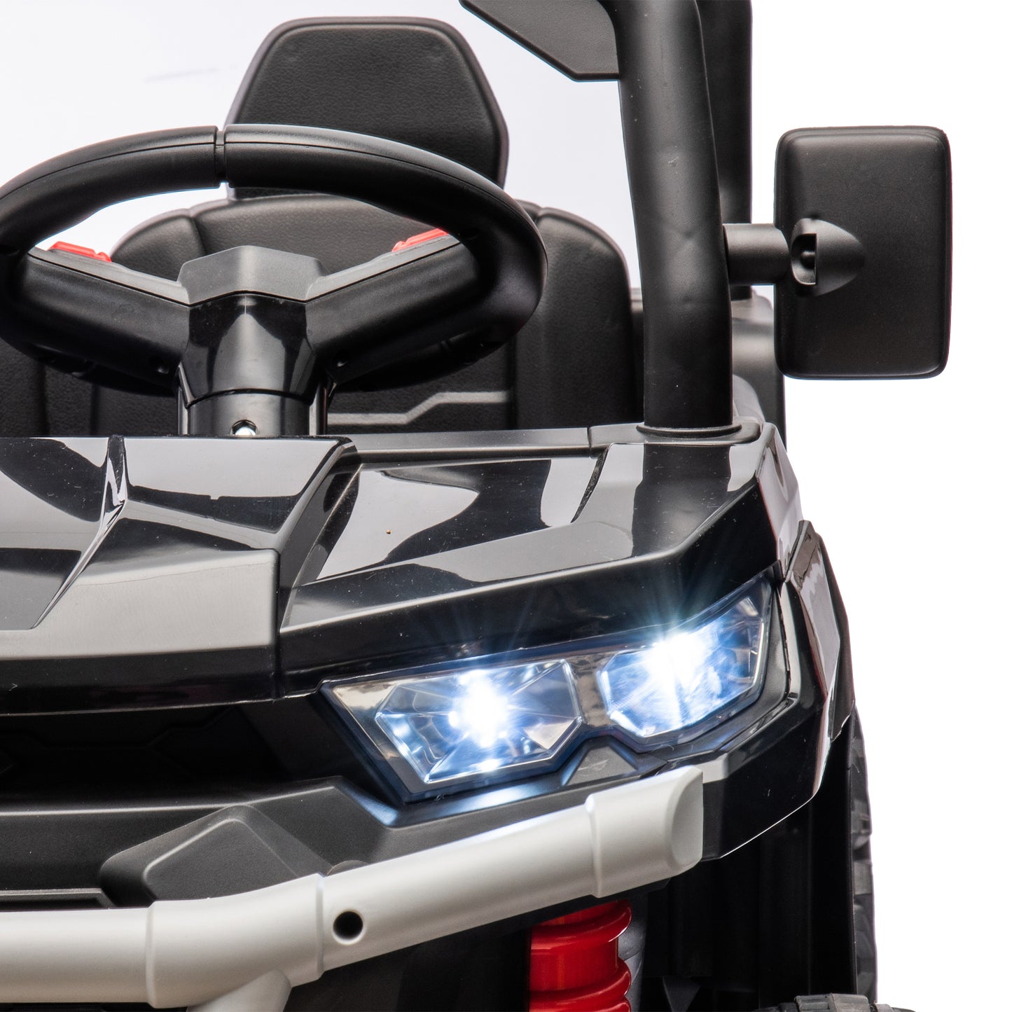 24V Ride On Truck 2 Seater Ride On UTV with 2x200W Motor Ride On Dump Truck with Dump Bed/Shovel Ride On Car with Remote Control Electric Vehicle with Non-slip tyre for Boys Girls