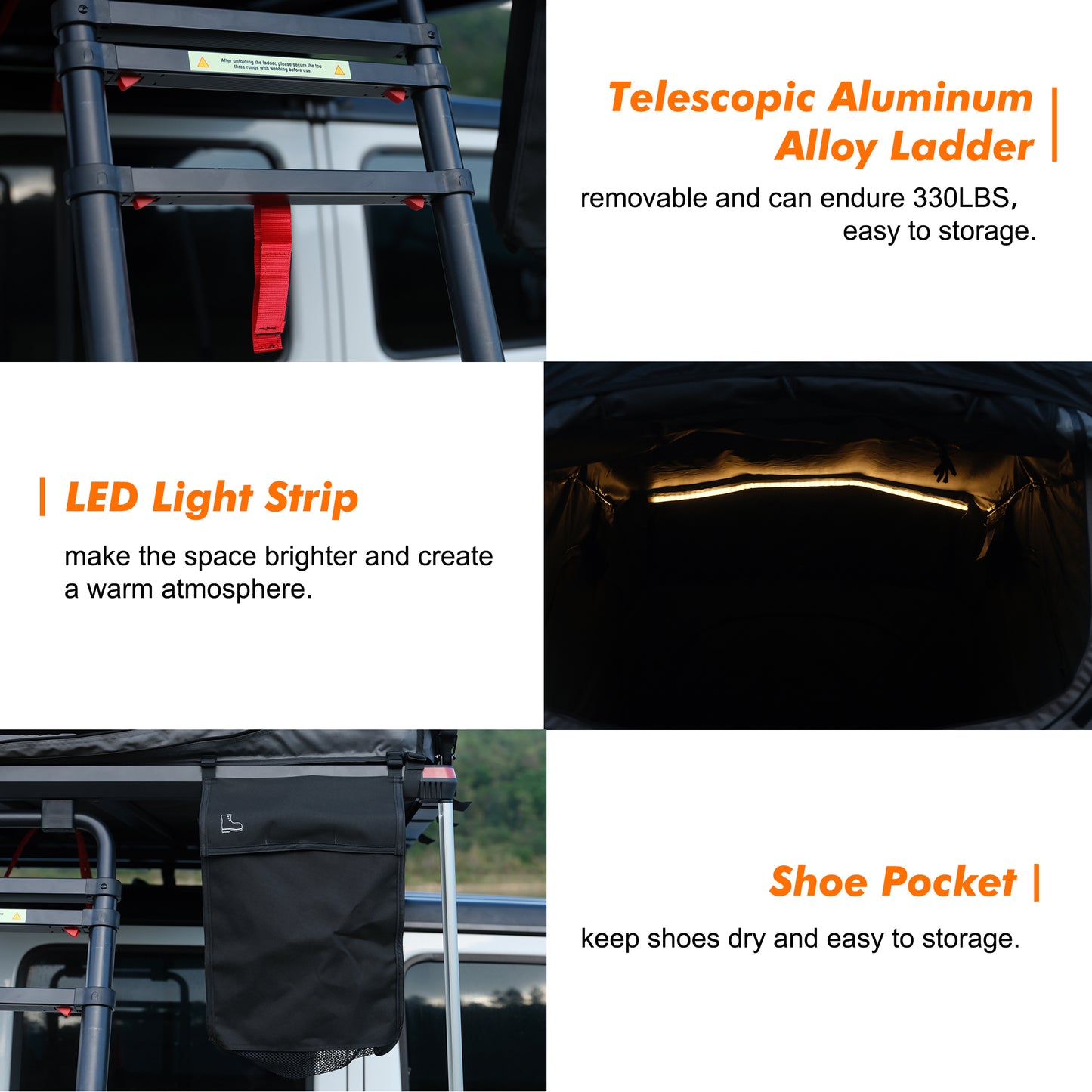 ILANDER Lite Cruiser Roof Top Tent 140cm, Entry level Overland Aluminium Fold Out Style Car Roof Tent for Sedan Van SUV Truck Camping Waterproof,Windproof ,Sturdy