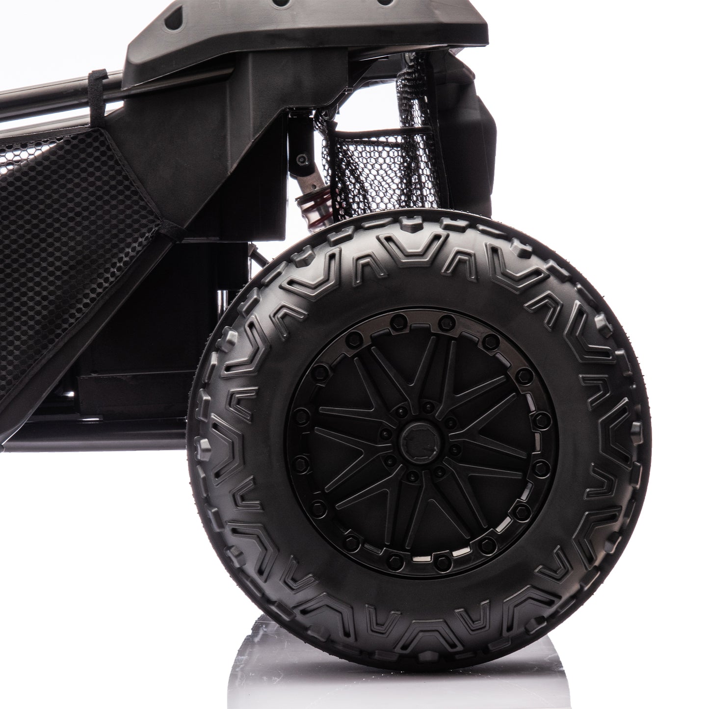 24V Two-seater Kids Ride On UTV w/Parents Control,20in seat width,400W Super high power,Four-wheel Suspension,Bluetooth,MP3,USB,LED Light,Horn,Rear storage space,Speeds 3.73-4.97MPH For Kids aged 3+.