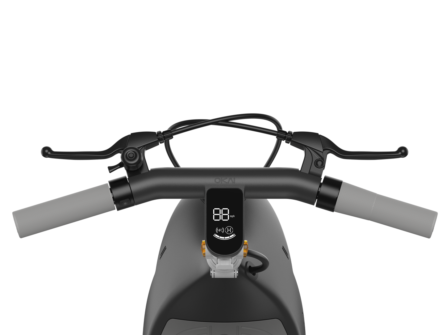 Electric Scooter with Foldable Seat w/35 Miles Operating Range & 15.5mph Max Speed - Black
