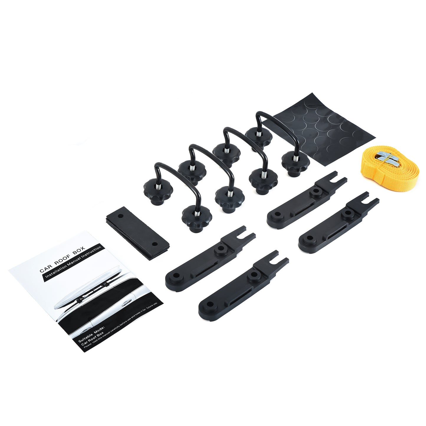 VISRACK Hard Shell Roof Cargo Carrier with Security Keys, Roof Box, Cargo Box, 56 (L) x 30 (W) x 13.7(H) Inches, 13 Cubic Feet (Tool-Free Install), BLACK
