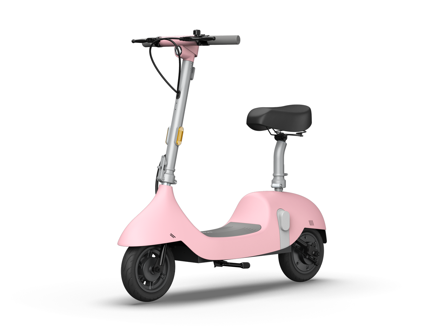 Electric Scooter with Foldable Seat w/35 Miles Operating Range & 15.5mph Max Speed - Pink