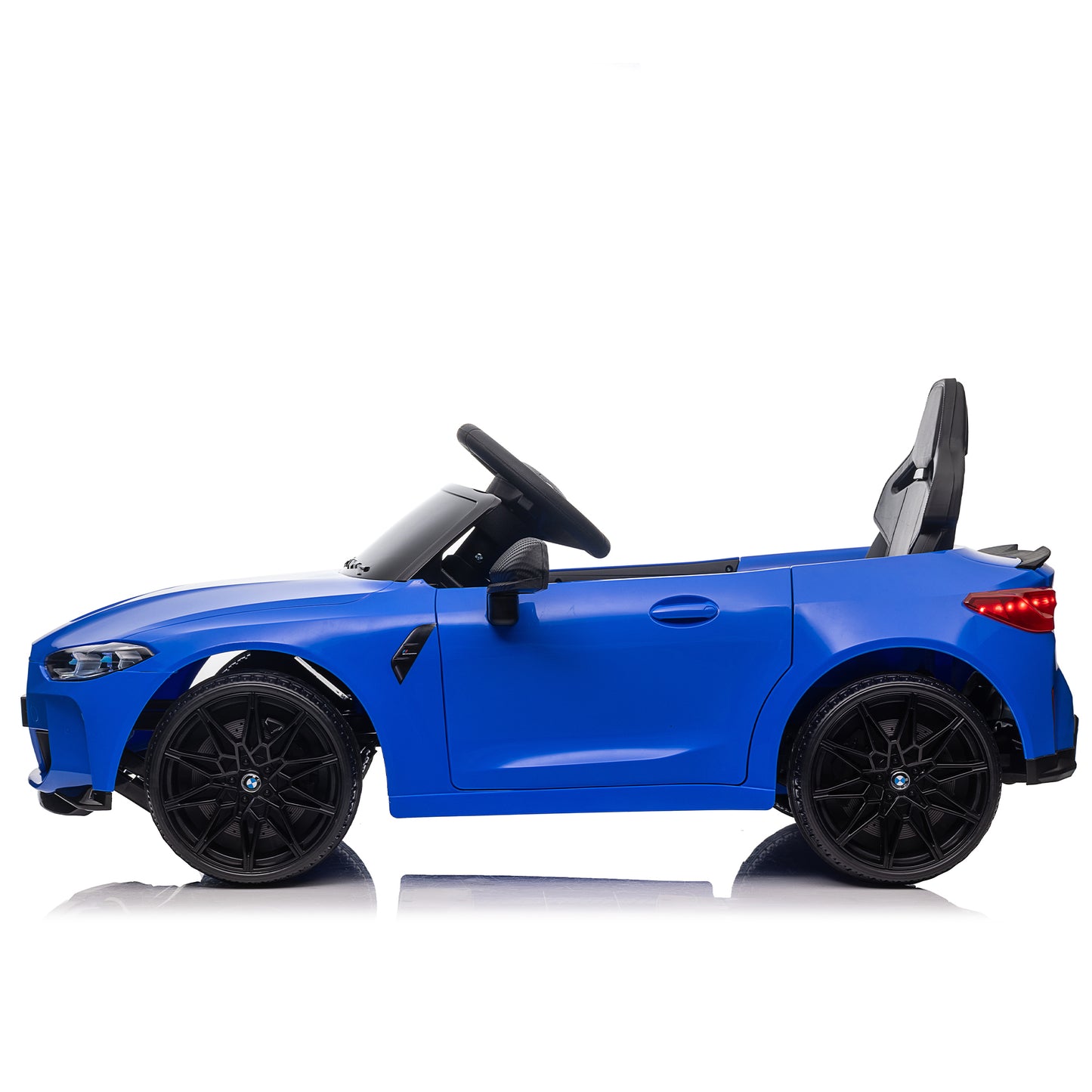 BMW M4 12v Kids ride on toy car 2.4G W/Parents Remote Control,Three speed adjustable,Power display, USB,MP3 ,Bluetooth,LED light,story,A handle with wheels and a pull, easy to carry
