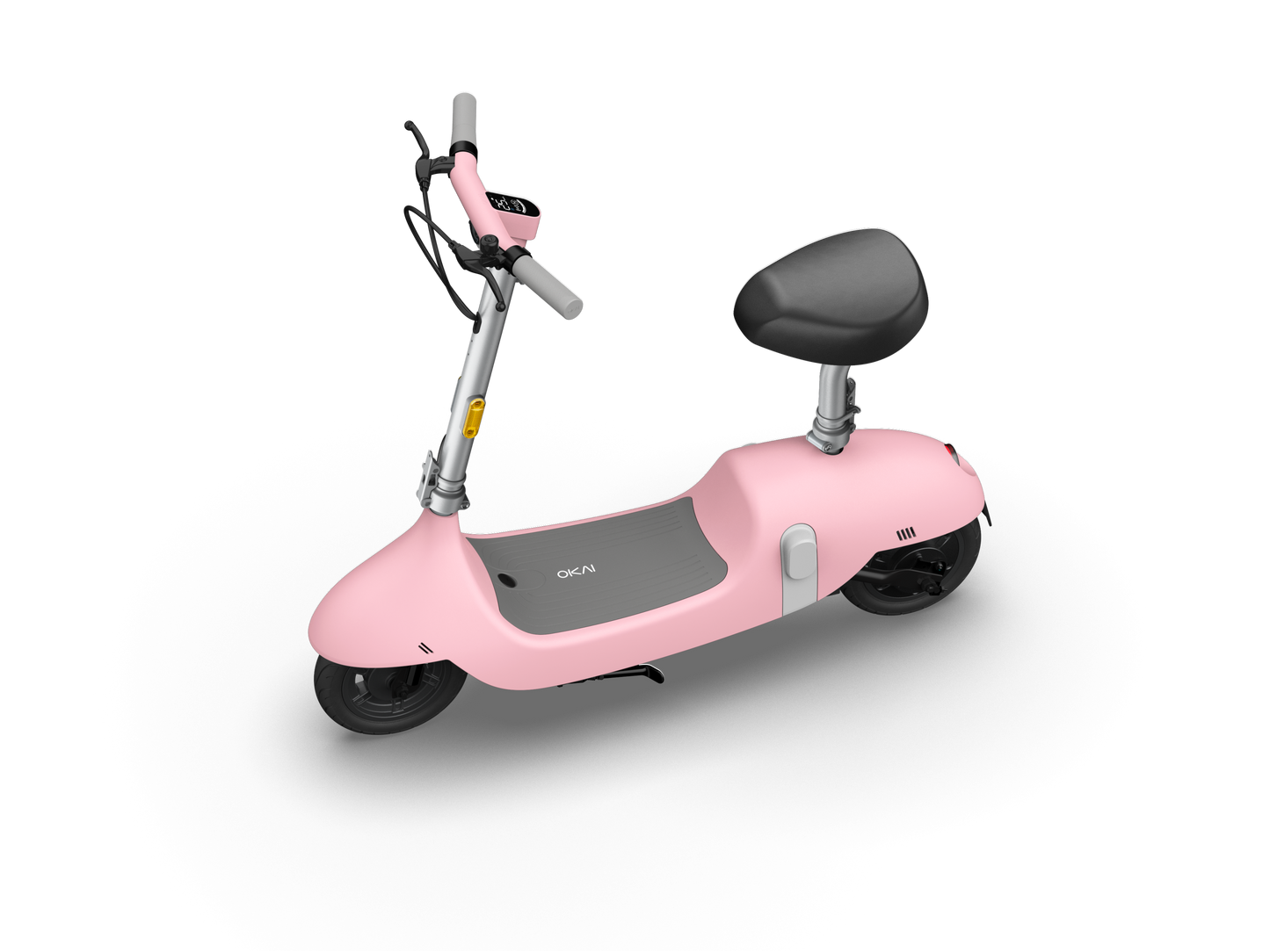 Electric Scooter with Foldable Seat w/35 Miles Operating Range & 15.5mph Max Speed - Pink