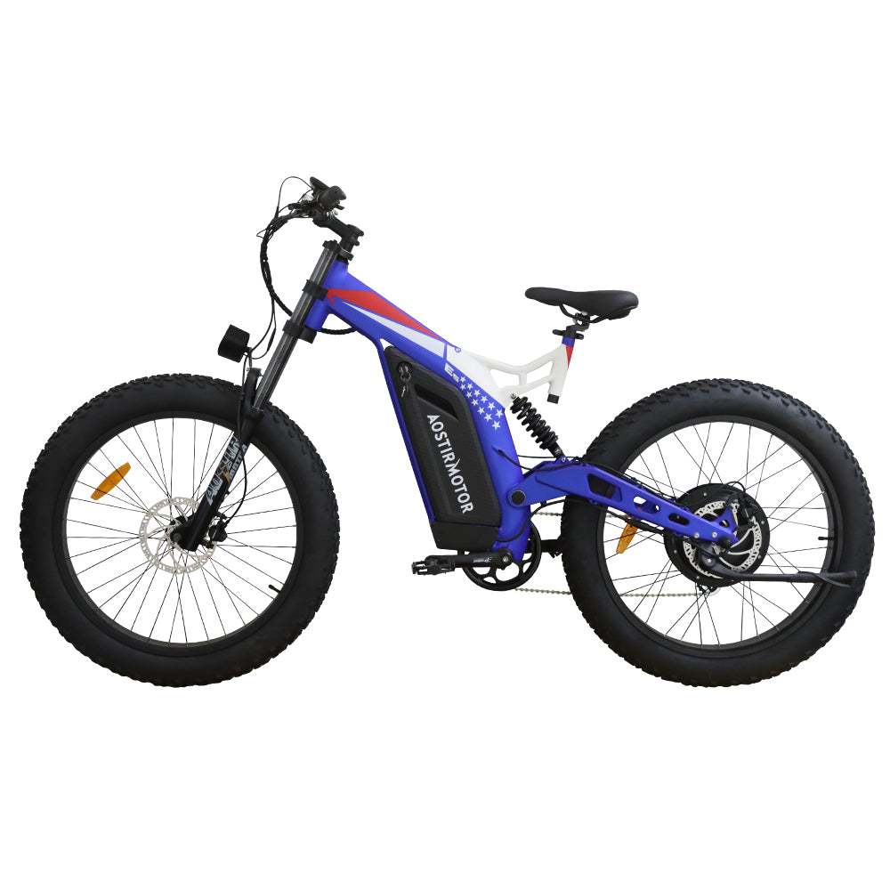AOSTIRMOTOR 26' 1500W Electric Bike Fat Tire P7 48V 20AH Removable Lithium Battery for Adults S17-1500W