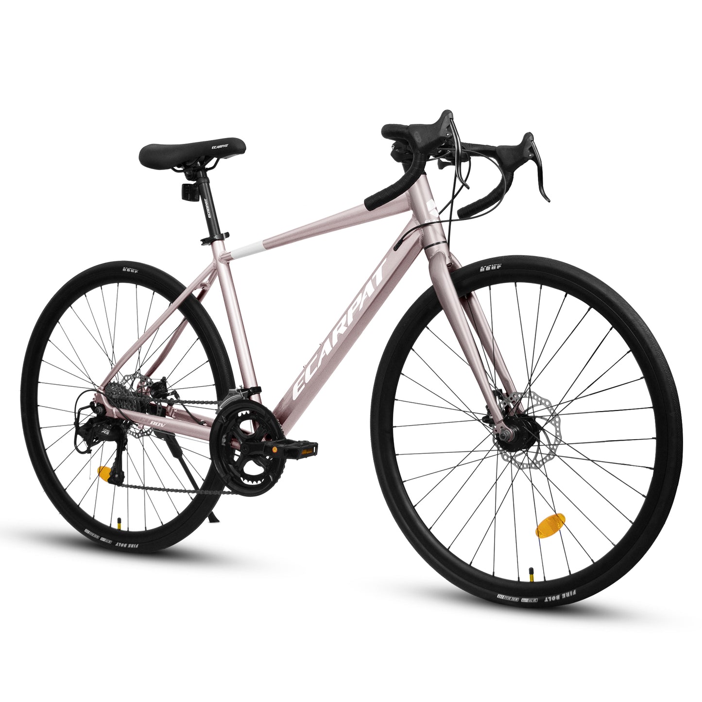 A28320RS 700C Road Bike, 16-Speed Outdoor Bike Disc Brakes, Light Weight Aluminum Frame ,Racing Bike City Commuting Road Bicycle M Size for Men Women