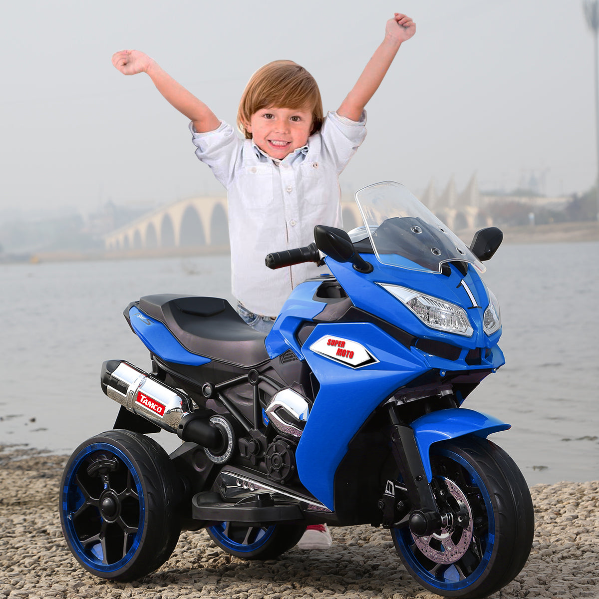 12V Kids Electric motorcycle/ ride on motorcycle, Three lighting wheels Kids electric motorcycle /electric ride on car