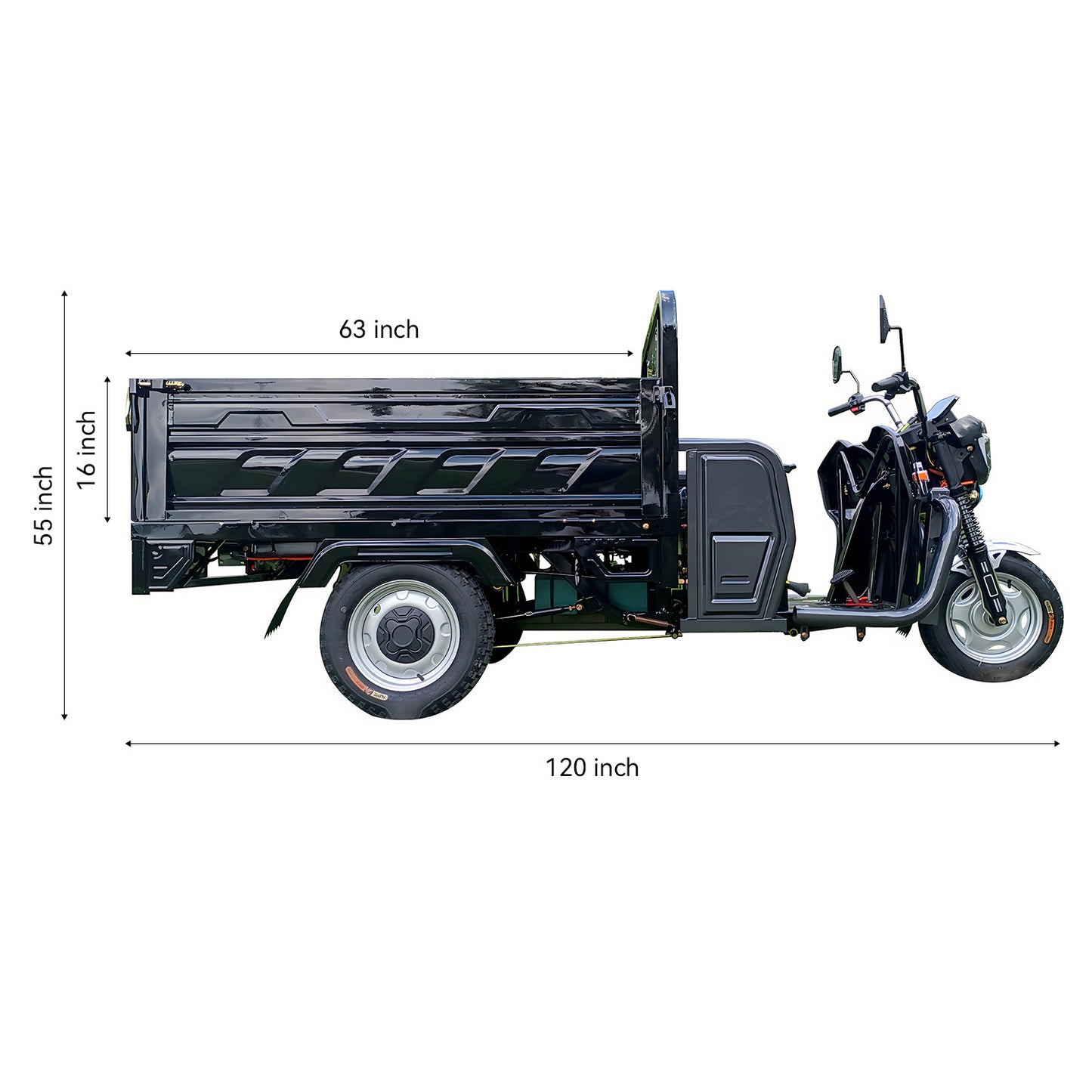 Electric Three Wheel 1.6m with Hydraulic Lifting Unit