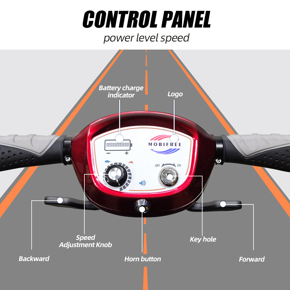 Manaul Folding Scooter M2085 Red For Senior's Easy Travel With Competitive Price