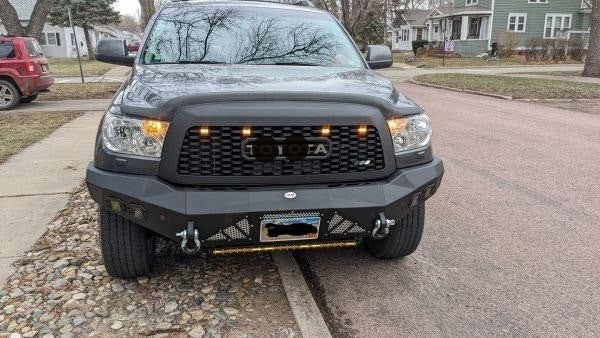 Front Grille For 2010 2011 2012 2013 2014 2015 2016 2017 2018 Toyota Sequoia TRD PRO Grille W/letters W/lights