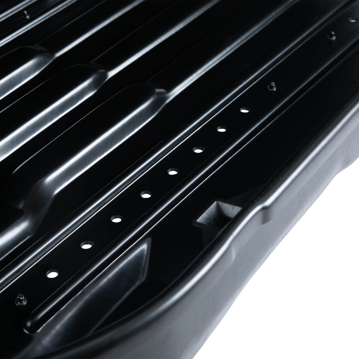 VISRACK Hard Shell Roof Cargo Carrier with Security Keys, Roof Box, Cargo Box, 56 (L) x 30 (W) x 13.7(H) Inches, 13 Cubic Feet (Tool-Free Install), BLACK