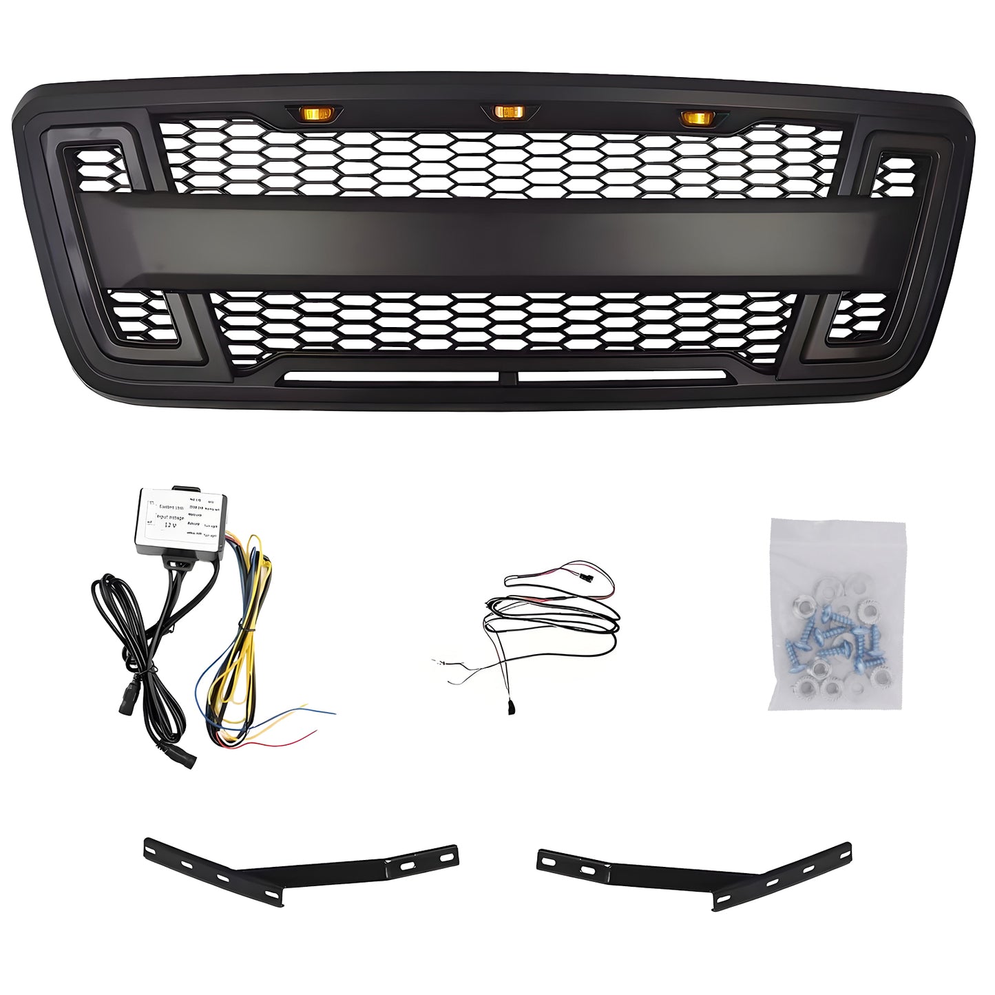 Front Grille Guard for 2004-2008 Ford F150 with LED Lights