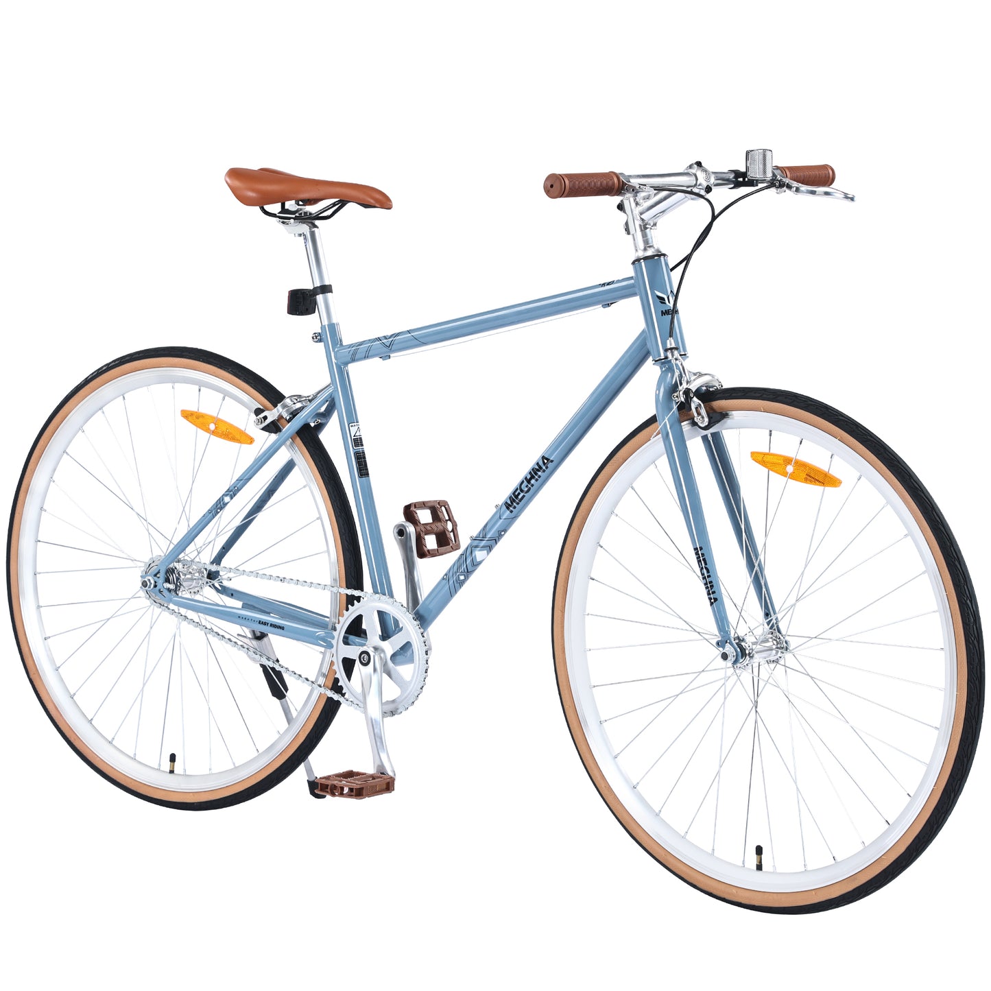 Single Speed Retro style 700C Road Bike For men women's City Bicycle,Steel Frame