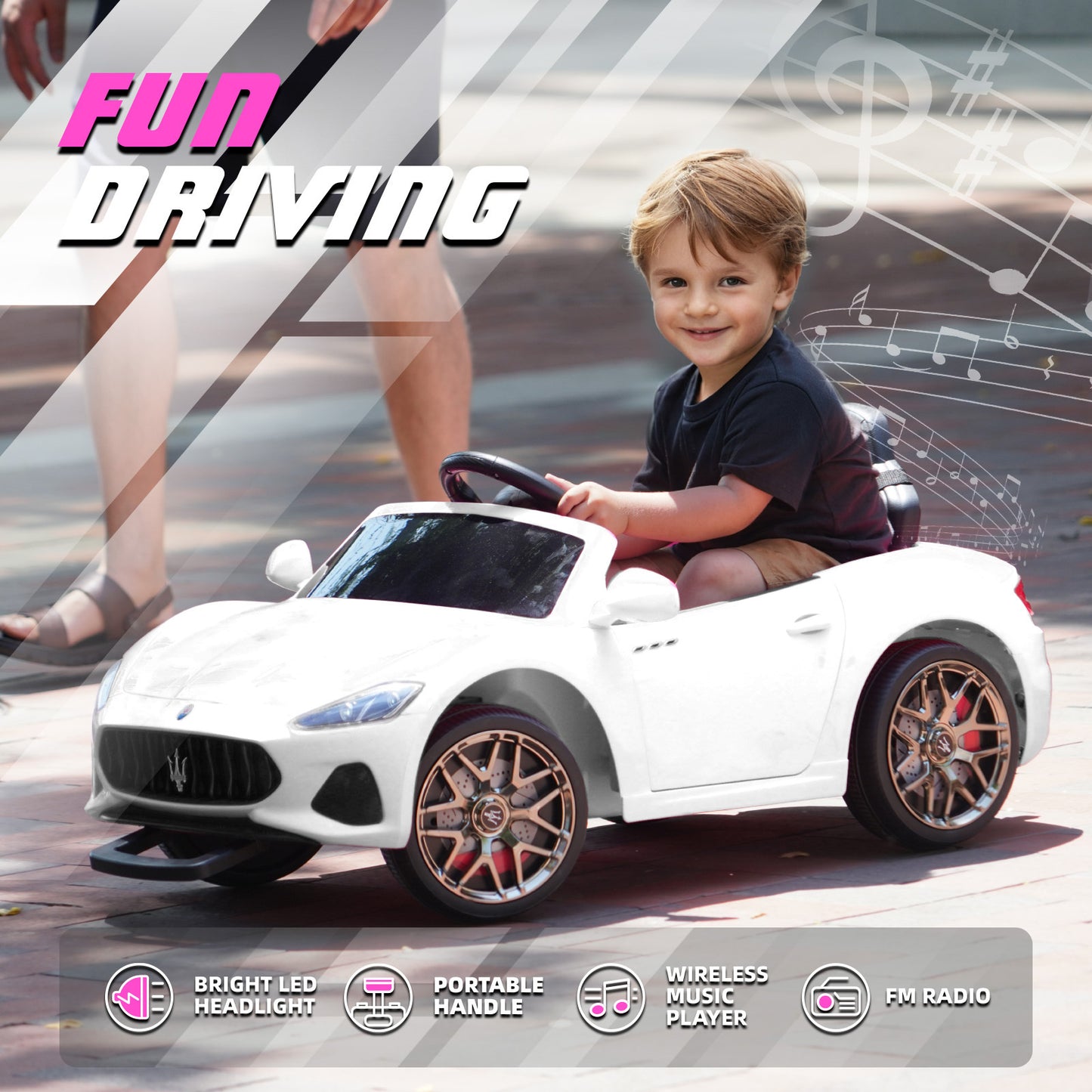 12V Maserati Kids Ride on Car Battery Powered Maserati Ride on Toy with Remote Control