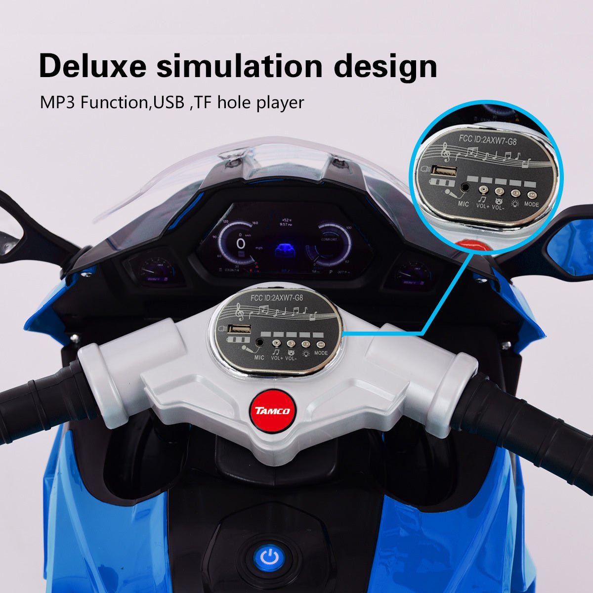 12V Kids Electric motorcycle/ ride on motorcycle, Three lighting wheels Kids electric motorcycle /electric ride on car
