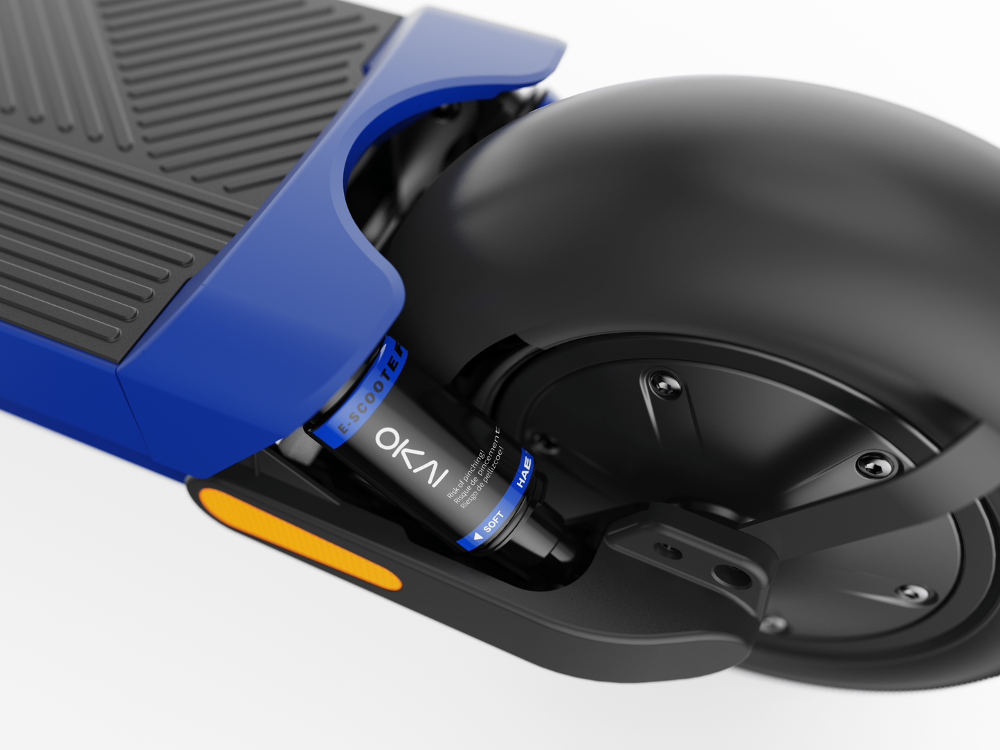 Dual-Suspension Electric Scooter w/ 43.5 Miles Max Operating Range & 24 mph Max Speed - Blue