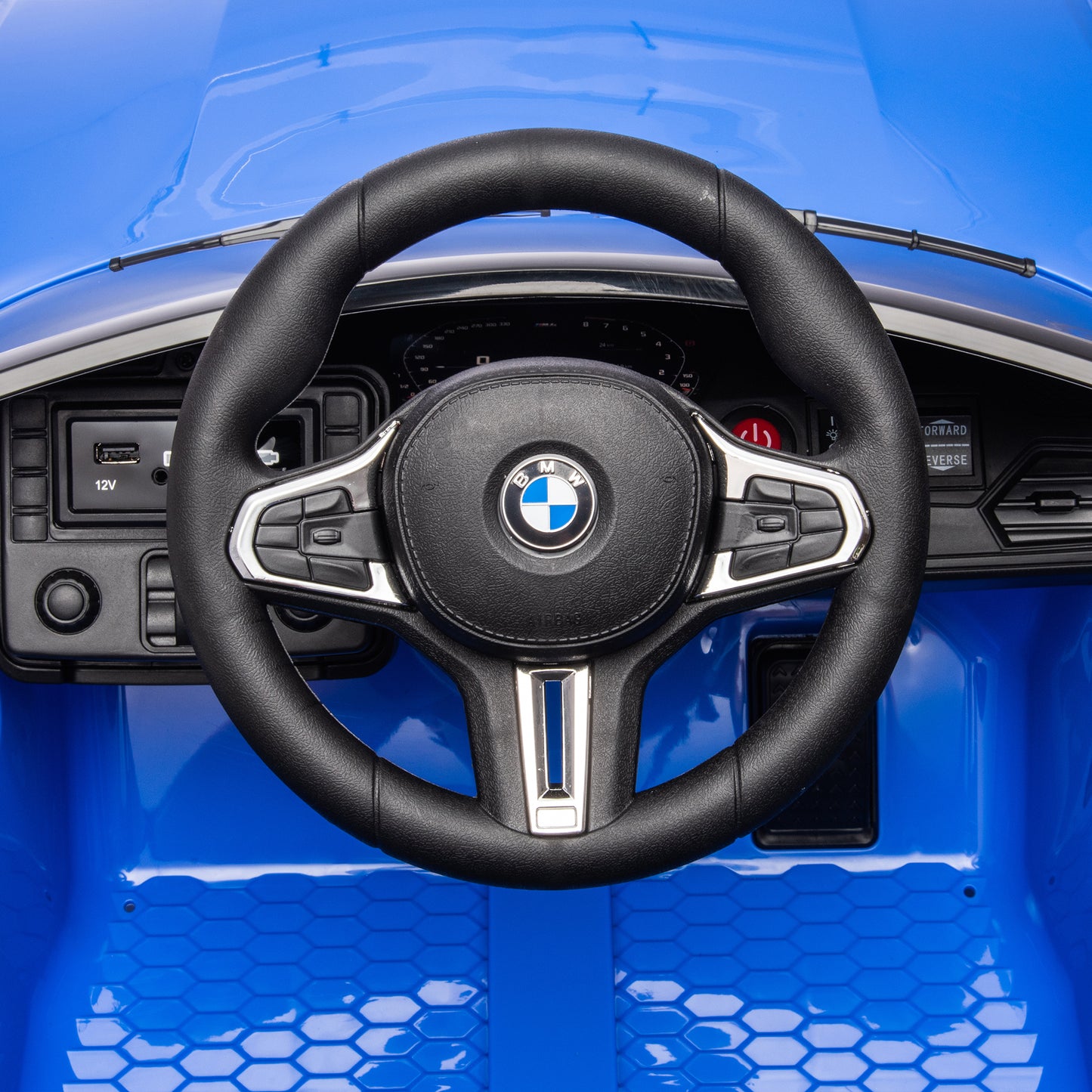 BMW M4 12v Kids ride on toy car 2.4G W/Parents Remote Control,Three speed adjustable,Power display, USB,MP3 ,Bluetooth,LED light,story,A handle with wheels and a pull, easy to carry