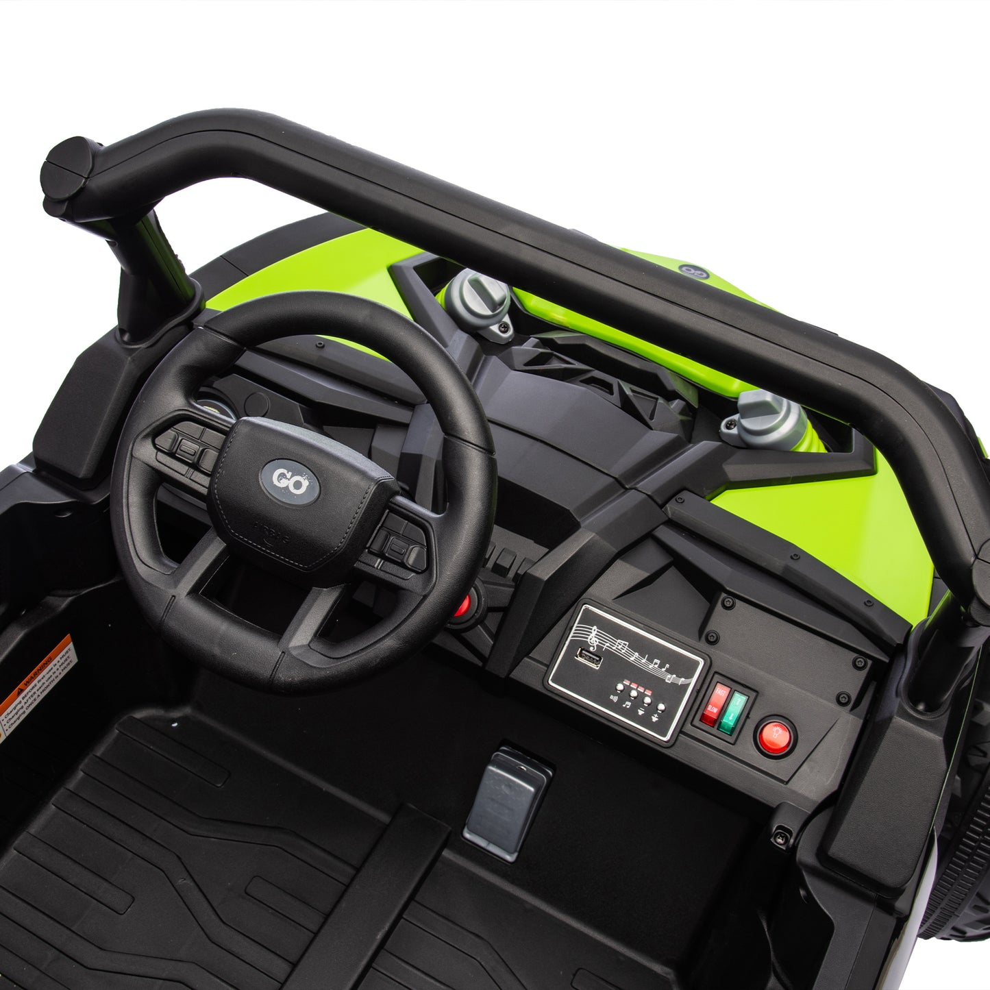 24V Two-Seater Kids Ride On UTV W/Parents Remote Control,Four-Wheel Suspension,Slow Start,Large wheel design,Anti-collision bar,Storage space,Music,USB,Bluetooth,Volume control,LED lights for Kids 3+.