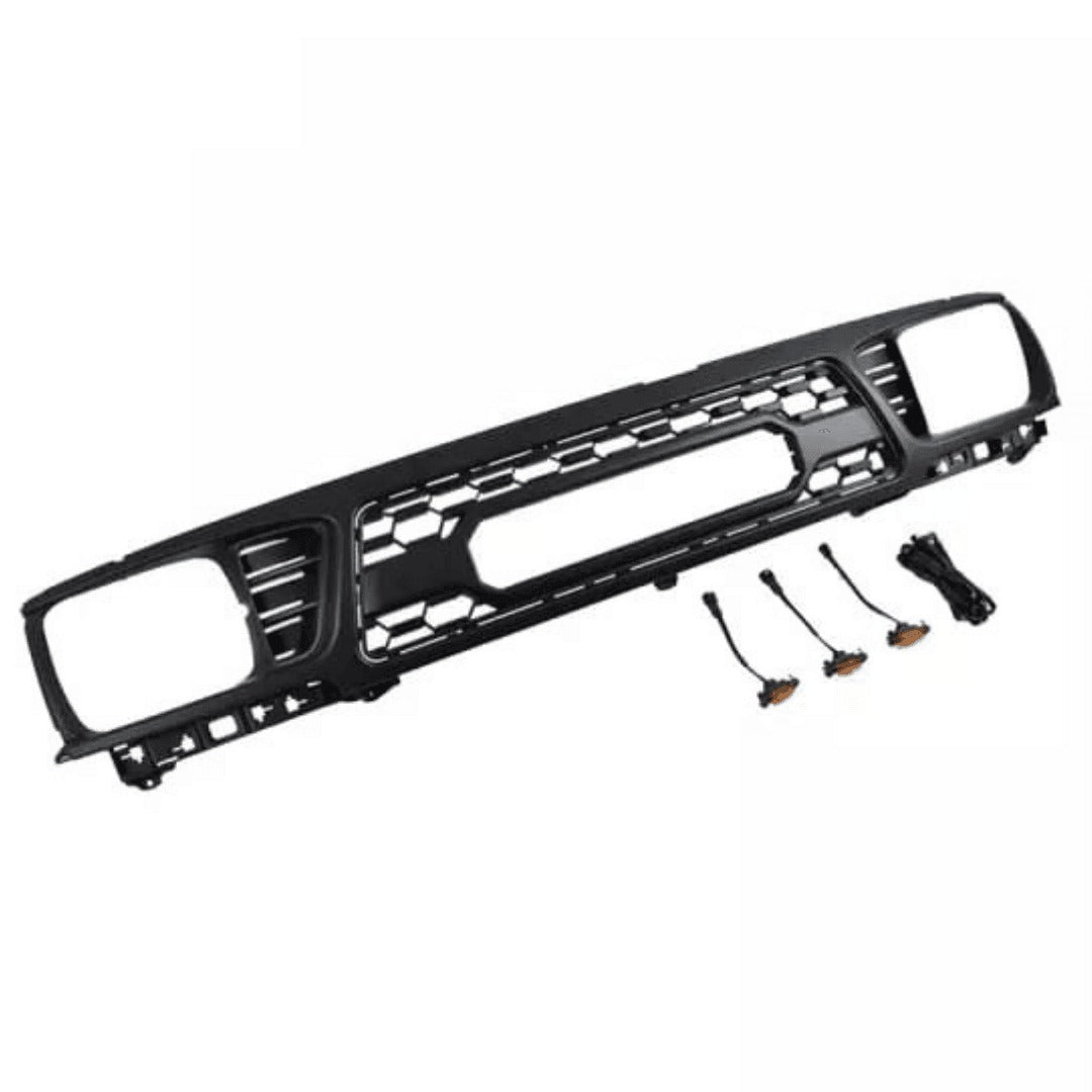 Front Grille For 1995-1997 Toyota Tacoma Trd Pro Grille W/Letters and Lights