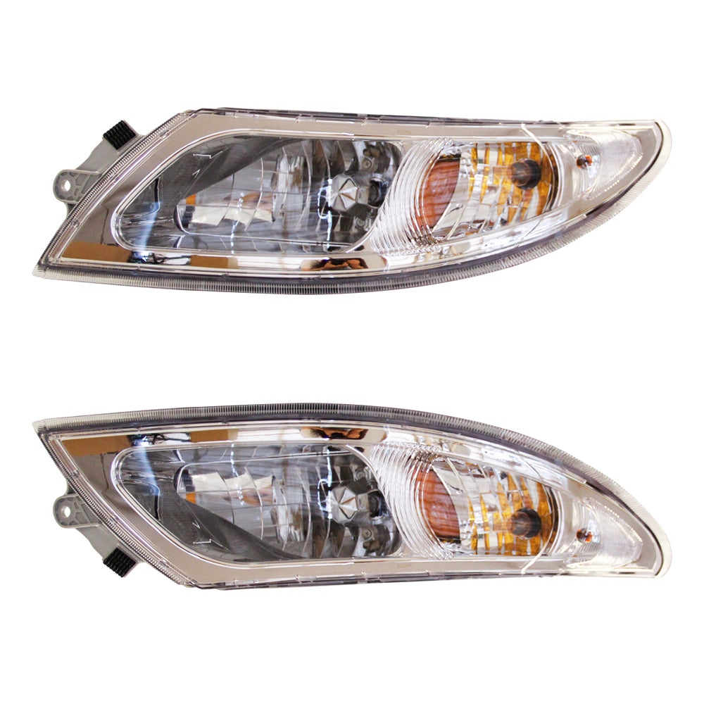 Headlights Assembly Fit for International Durastar 4200 4300 4400 4900 Truck, 2002-2018 International 4300 Pair Driver (Left Side) and Passenger (Right Side)