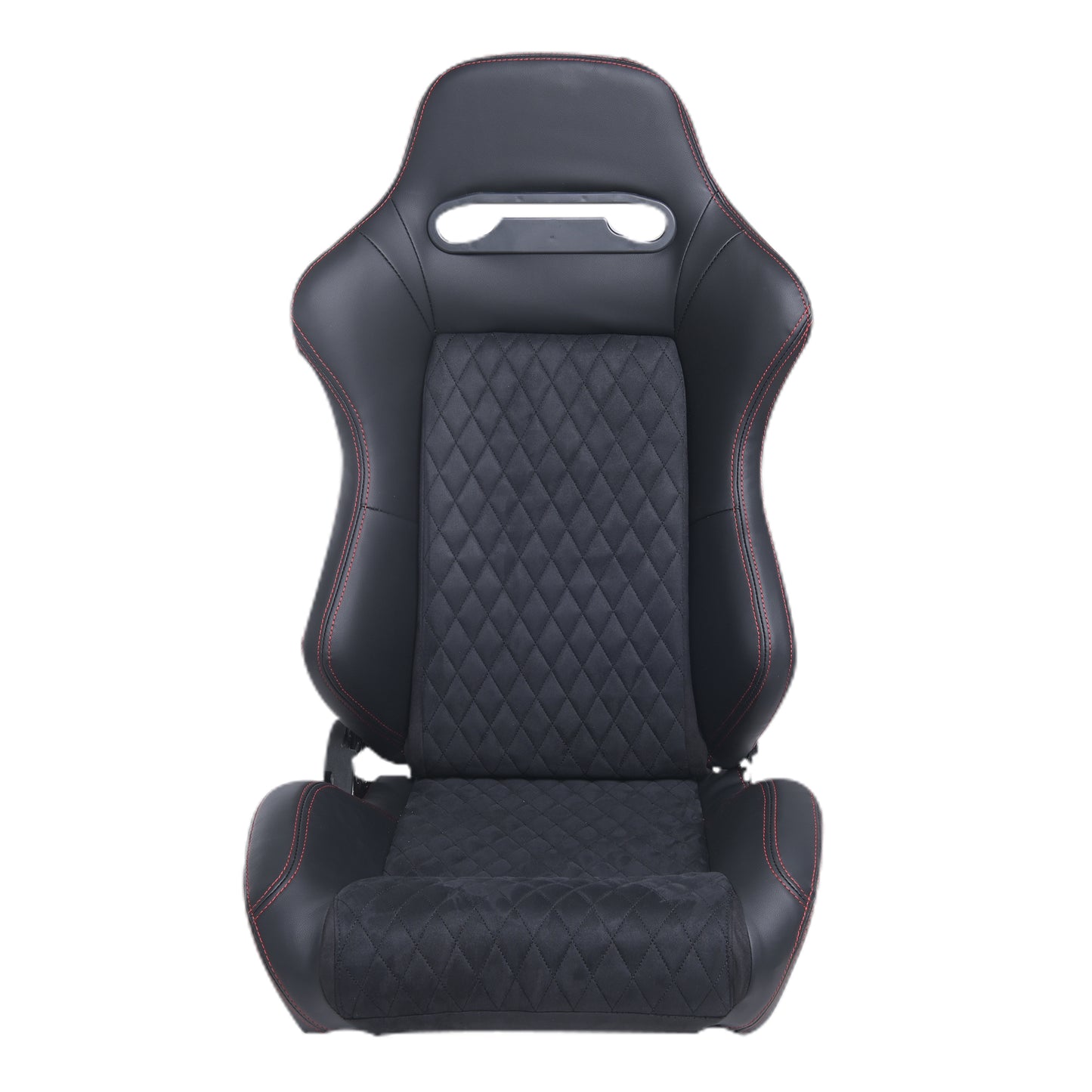 RACING SEAT HIGH QUALITY PVC WITH SUADE MATERIAL DOUBLE SLIDER 2PCS