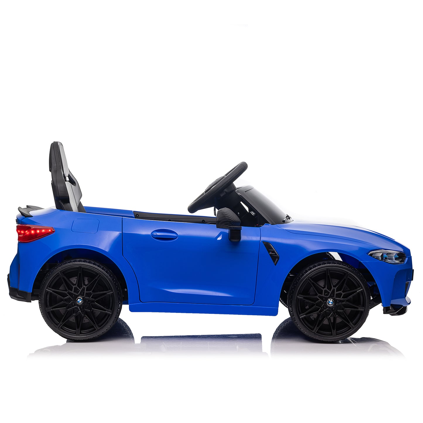 BMW M4 12v Kids ride on toy car 2.4G W/Parents Remote Control,Three speed adjustable,Power display, USB,MP3 ,Bluetooth,LED light,story,A handle with wheels and a pull, easy to carry