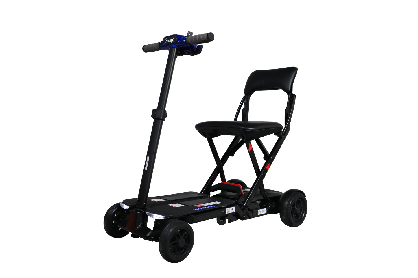 SOLAX 4-Wheel Remote Folding Mobility Scooter for Adults and Seniors, super lightweight and compact plus NFC Electric Foldable Mobility Scooter With Suspenion capacity.