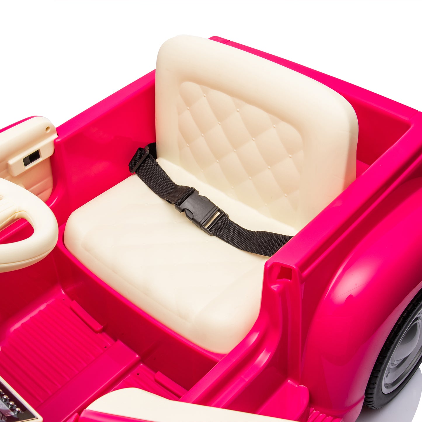 12V Kids Ride On truck car w/parents control, Licensed Chevrolet 3100 pickup,electric car for kid,Vintage modeling,3 speeds,LED Lights,Bluetooth,USB,High-power up to 3.11 MPH,age 3+
