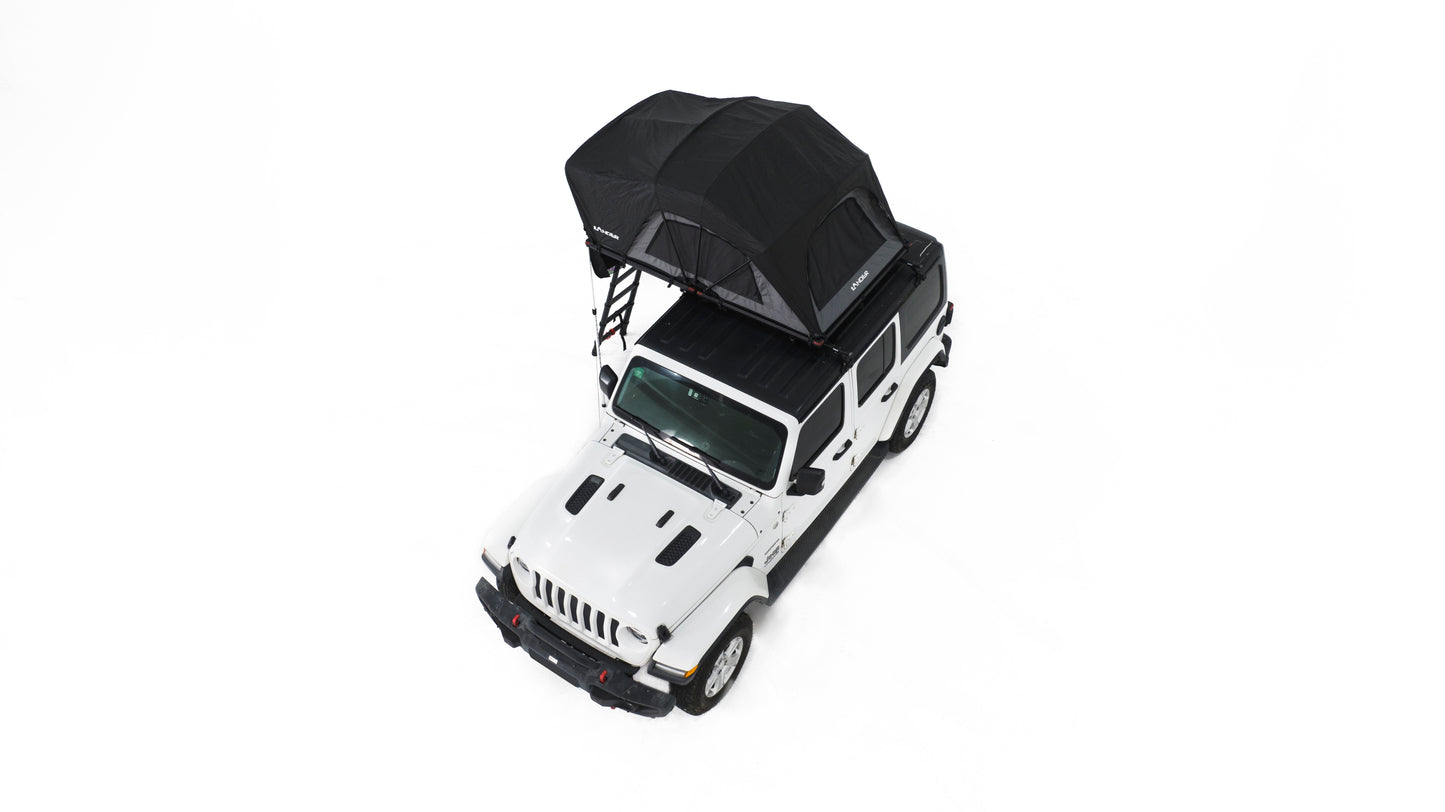 ILANDER Lite Cruiser Roof Top Tent 140cm, Entry level Overland Aluminium Fold Out Style Car Roof Tent for Sedan Van SUV Truck Camping Waterproof,Windproof ,Sturdy