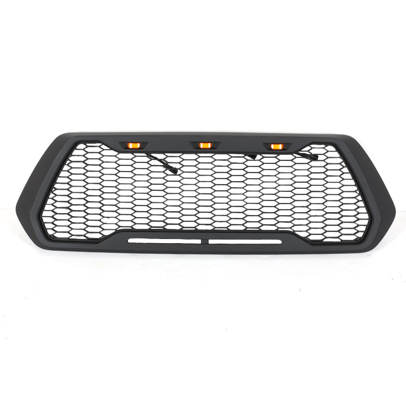 Black Mesh Grille For Toyota tacoma 2016 -2023 Not Fit Truck with Radar Behind the Badge