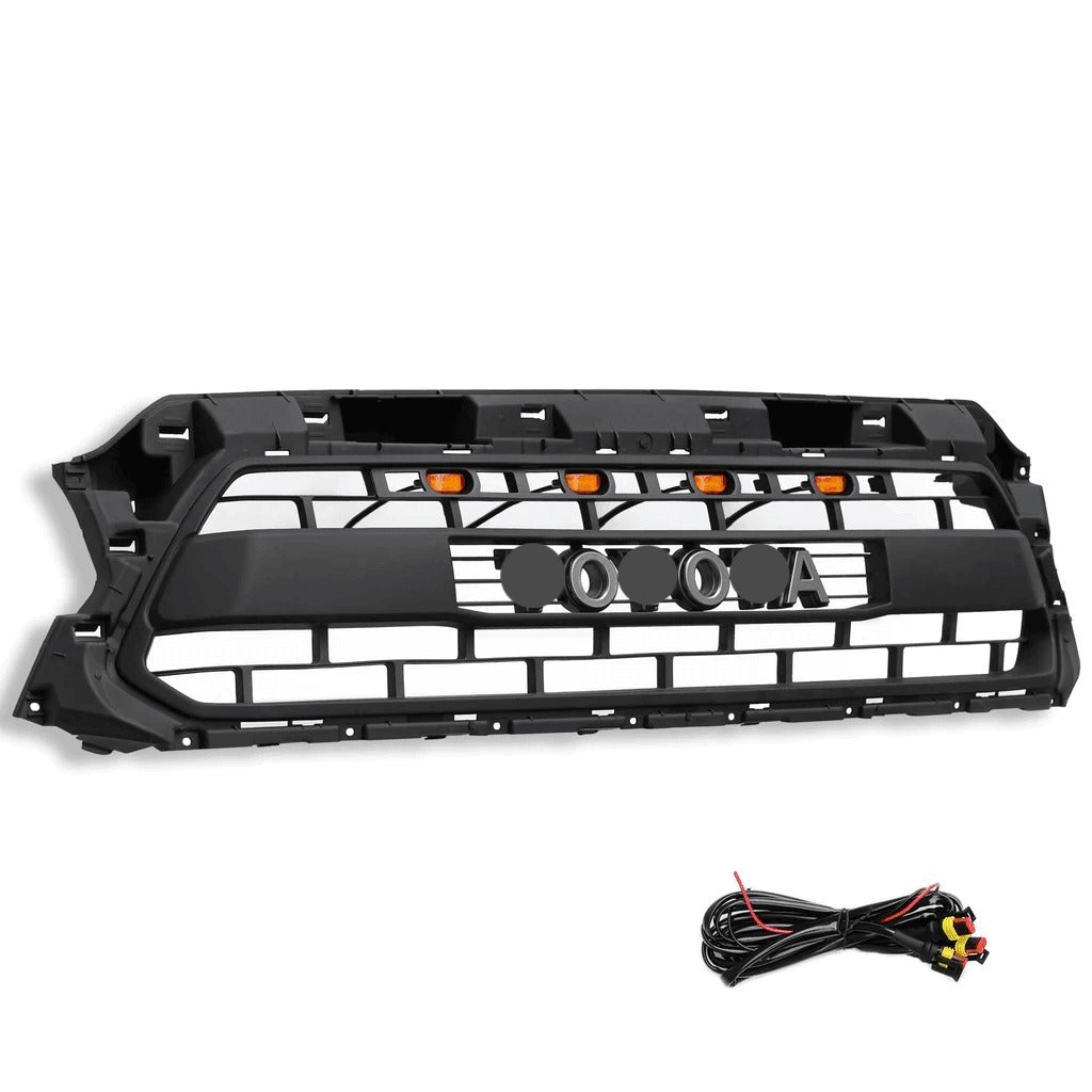 Front Grille For 2012 2013 2014 2015 2nd Gen Toyota Tacoma Trd Pro Grill With Amber Lights Matte Black