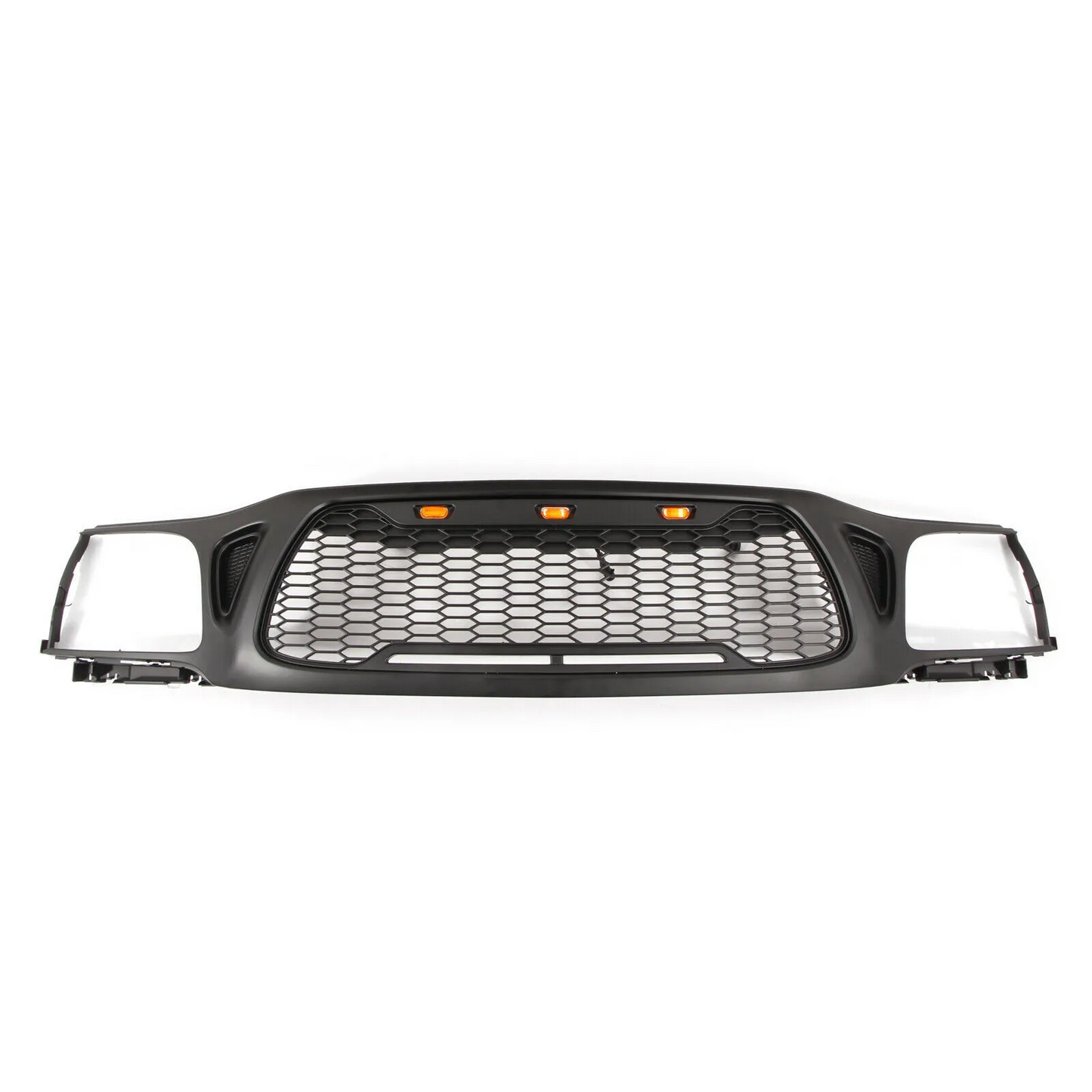 Front Grille fits for Tacoma 2001 2002 2003 2004 With Light Letters Matte Black radiatormesh