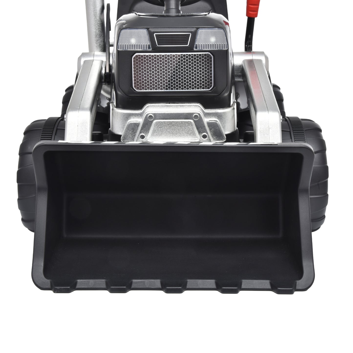 Kids Ride on Tractor with Trailer, 12V Battery Powered Electric Excavator for Kids with Remote Control, Excavator Toy with 3-Gear-Shift, Music Player, Exhaust Pipe & Bright Headlight, Black