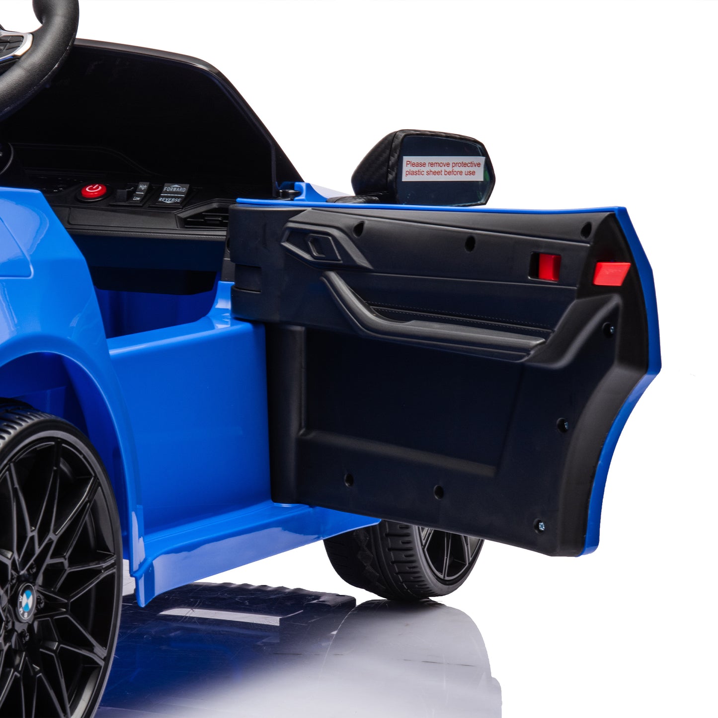 BMW M4 12v Kids ride on toy car 2.4G W/Parents Remote Control,Three speed adjustable,Power display, USB,MP3 ,Bluetooth,LED light,story,A handle with wheels and a pull, easy to carry