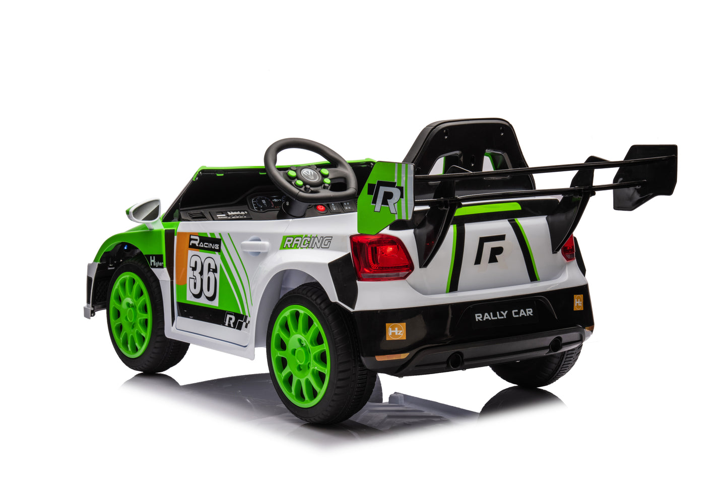 12V4A 20W*2 one button start, forward and backward, high and low speed, music, front light, power display, two doors can open, 2.4G R/C, seat belt four wheel absorber KIDS RIDE ON CAR
