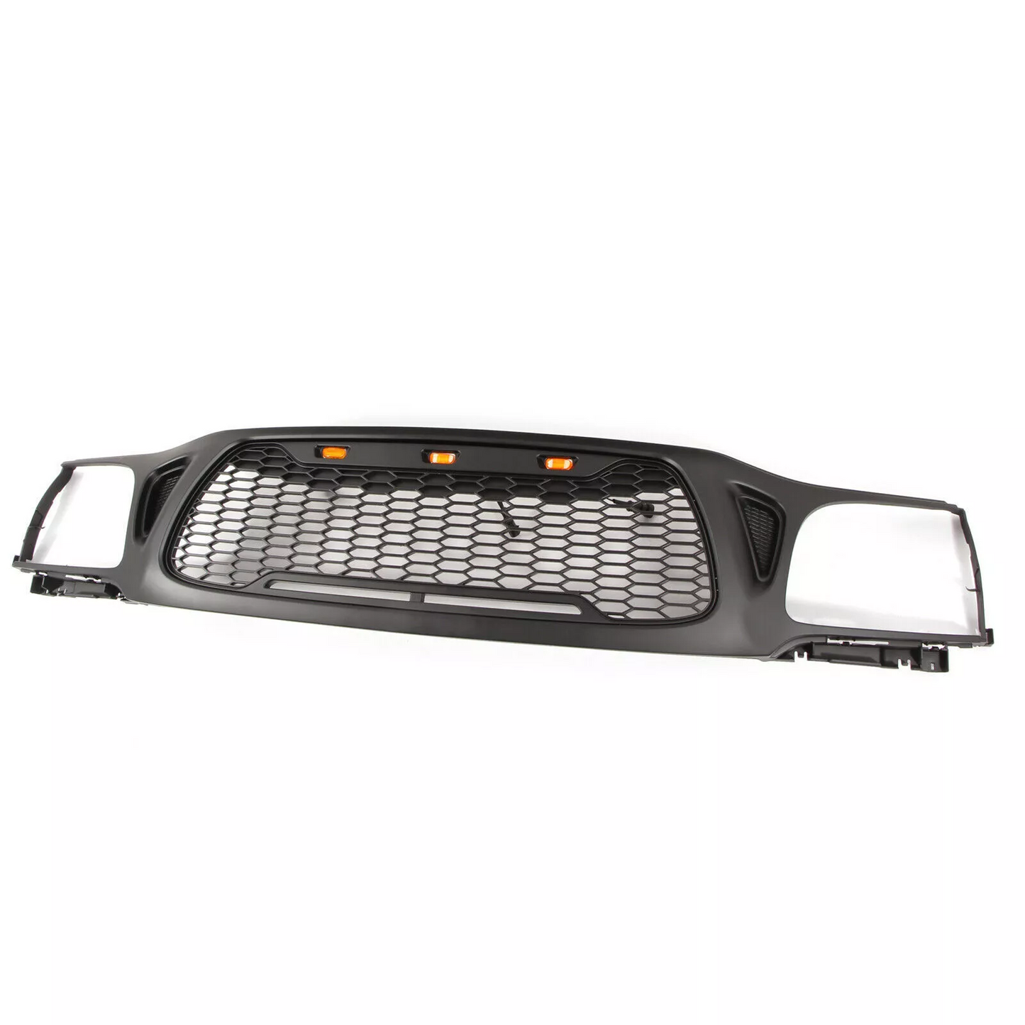 Front Grille fits for Tacoma 2001 2002 2003 2004 With Light Letters Matte Black radiatormesh