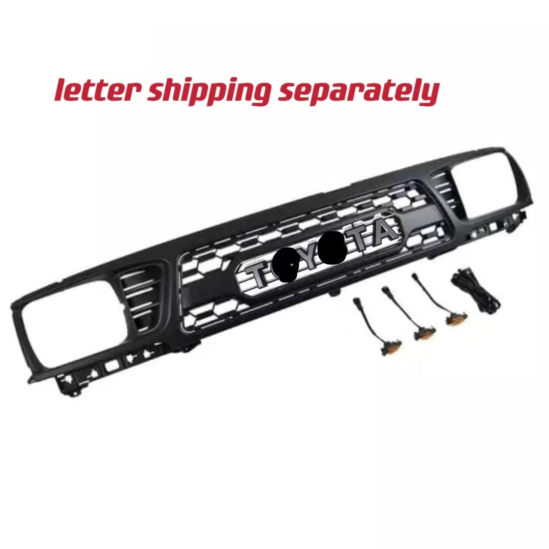 Front Grille For 1995-1997 Toyota Tacoma Trd Pro Grille W/Letters and Lights