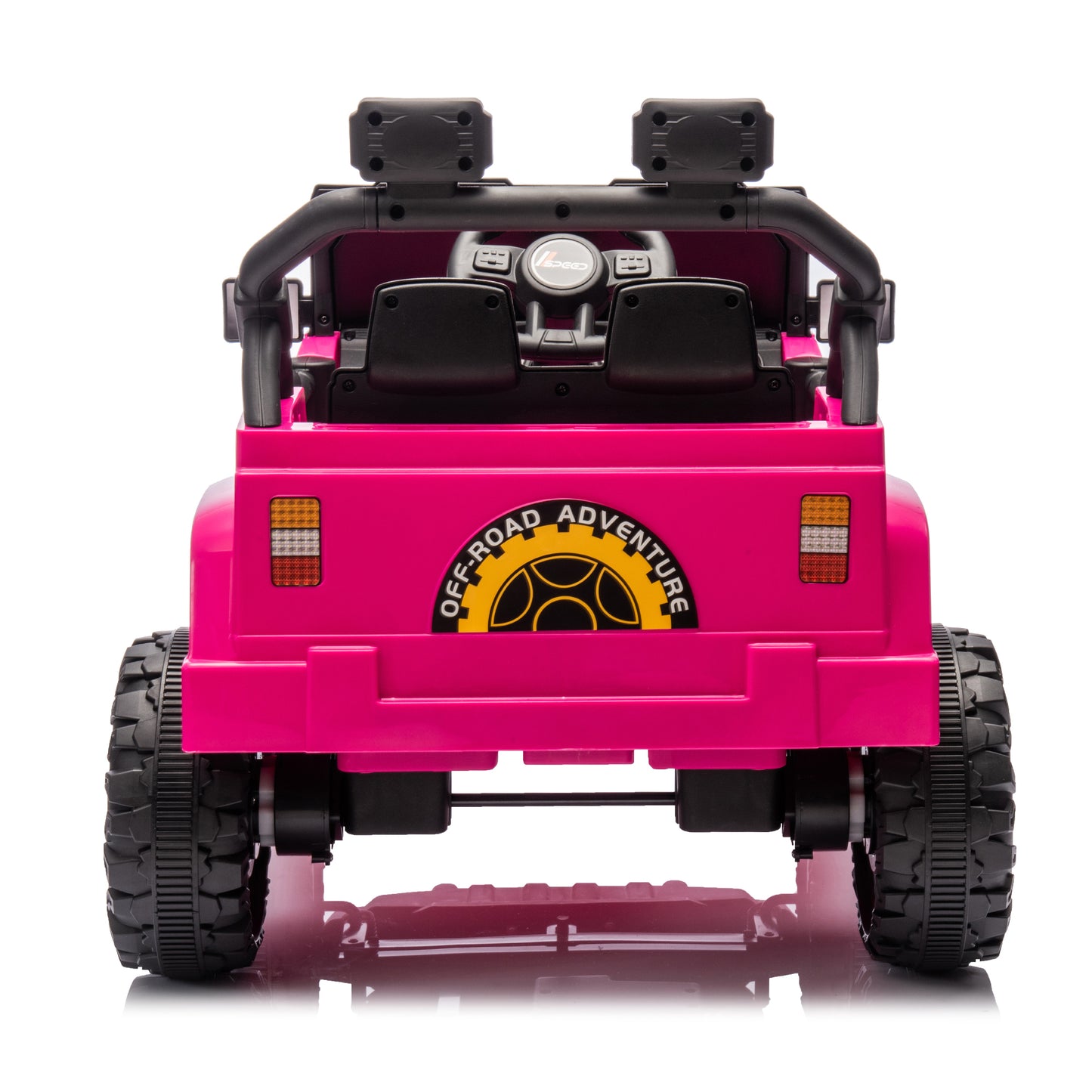 12V Kids Ride On Electric Car W/Parents Control,Dual drive, Four-wheel Suspension,With music,Bluetooth,MP3,USB,with headlights, steering wheel quick release,Slow start for Kids Aged 2-4.