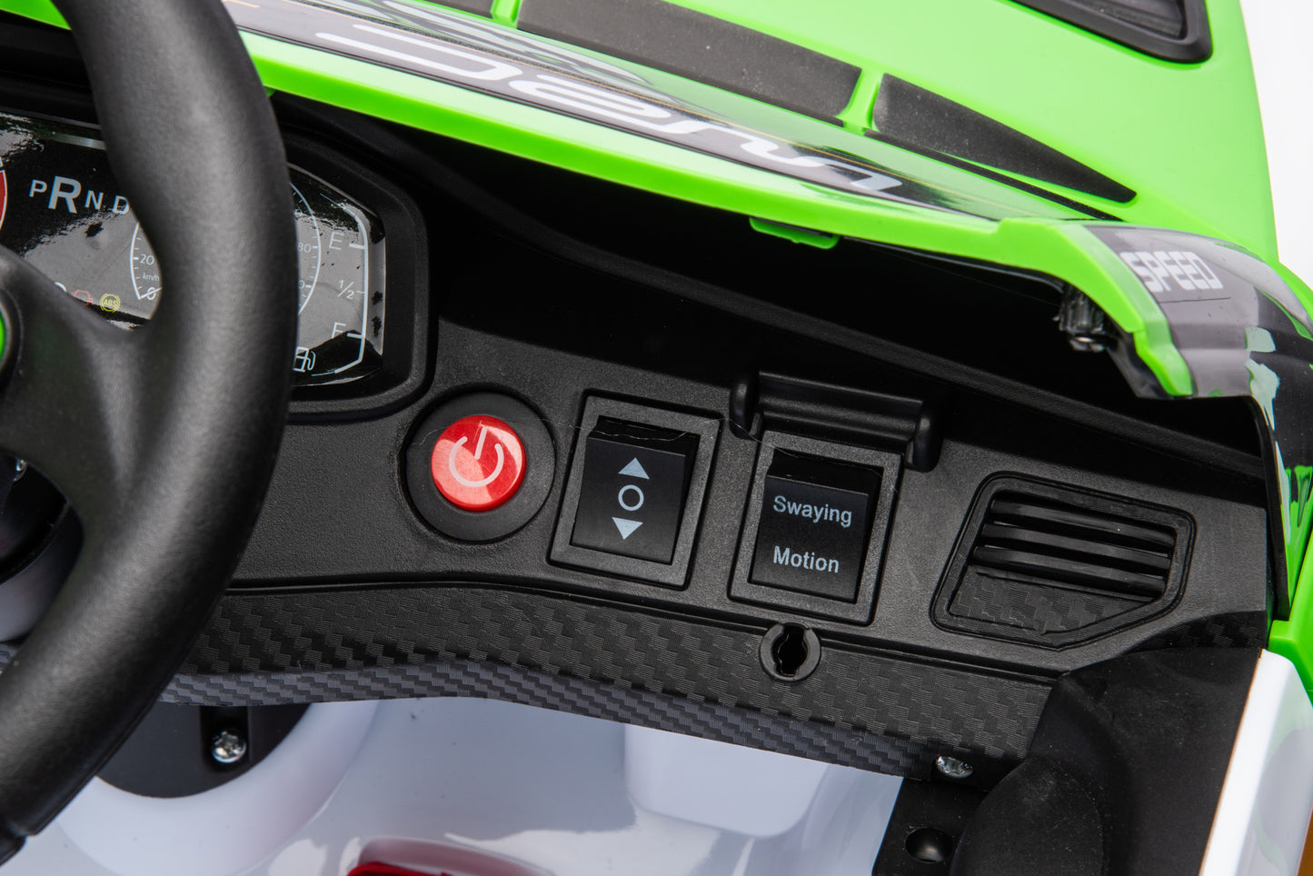 12V4A 20W*2 one button start, forward and backward, high and low speed, music, front light, power display, two doors can open, 2.4G R/C, seat belt four wheel absorber KIDS RIDE ON CAR