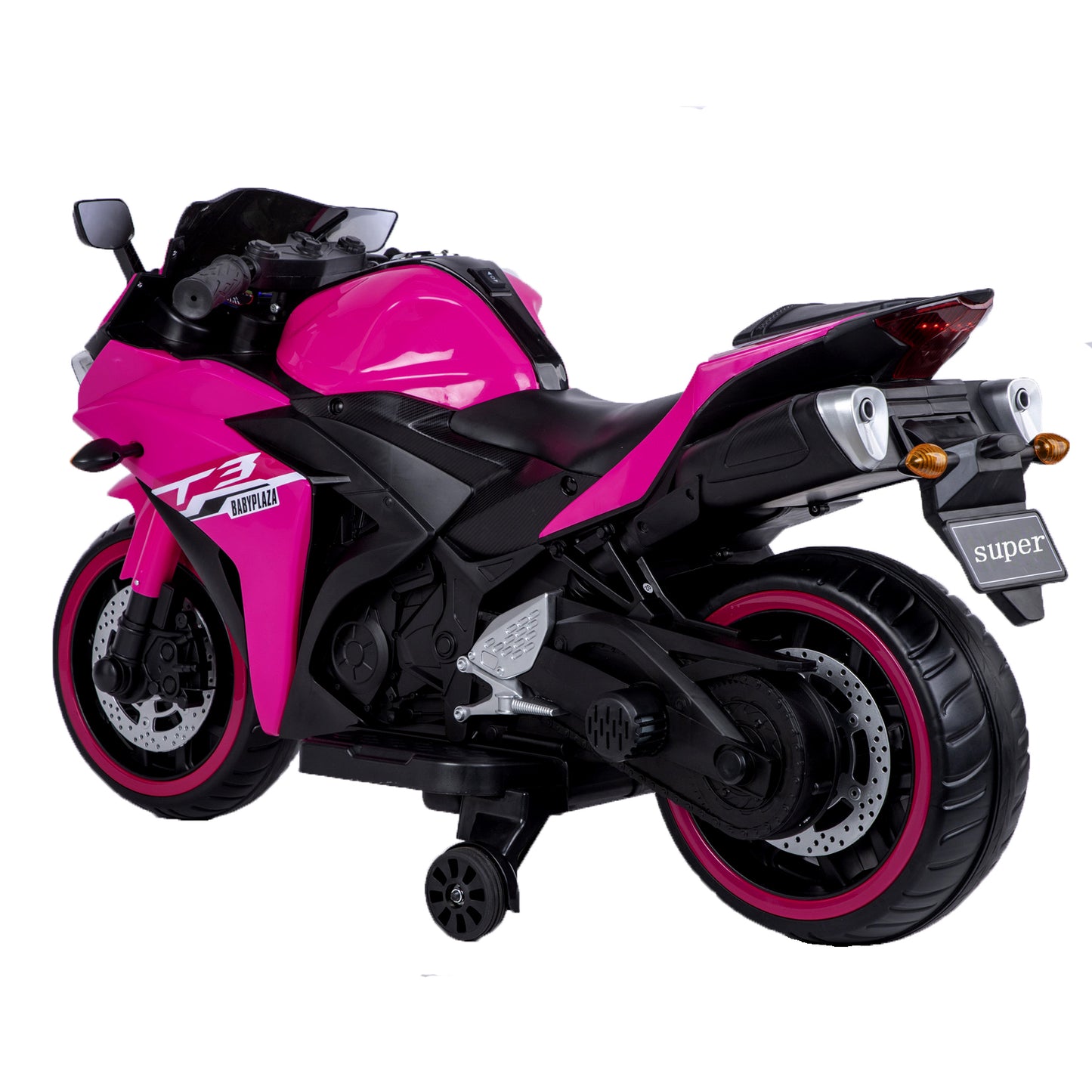 kids motorcycle,12V motorcycle for kids 3 4 5 6 years Boys Girls 12v7ah kids motorcycle ride on toy with Training Wheels/manual throttle/ drive by hand /Lighting wheels