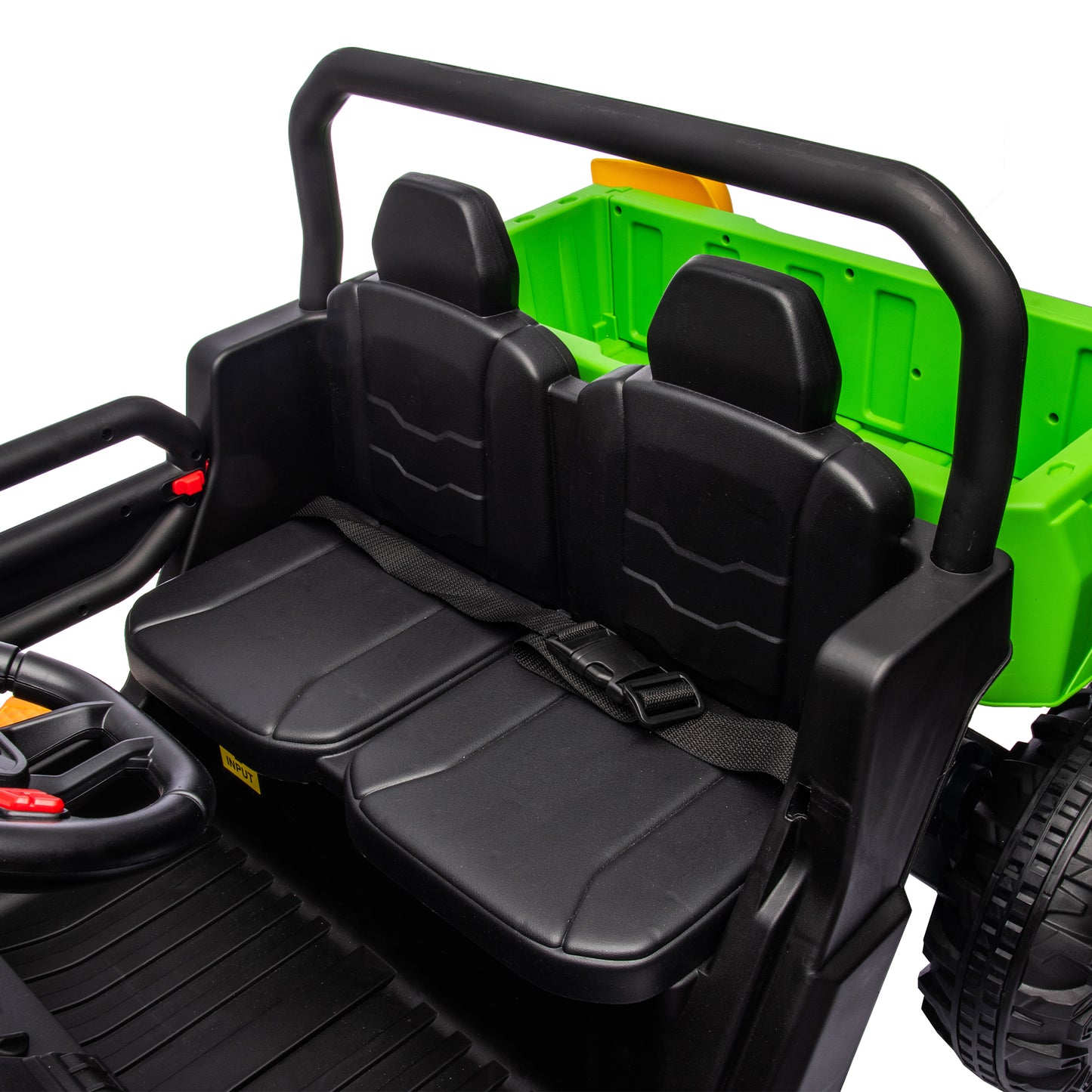 24V Ride On Truck 2 Seater Ride On UTV with 2x200W Motor Ride On Dump Truck with Dump Bed/Shovel Ride On Car with Remote Control Electric Vehicle with Non-slip tyre for Boys Girls